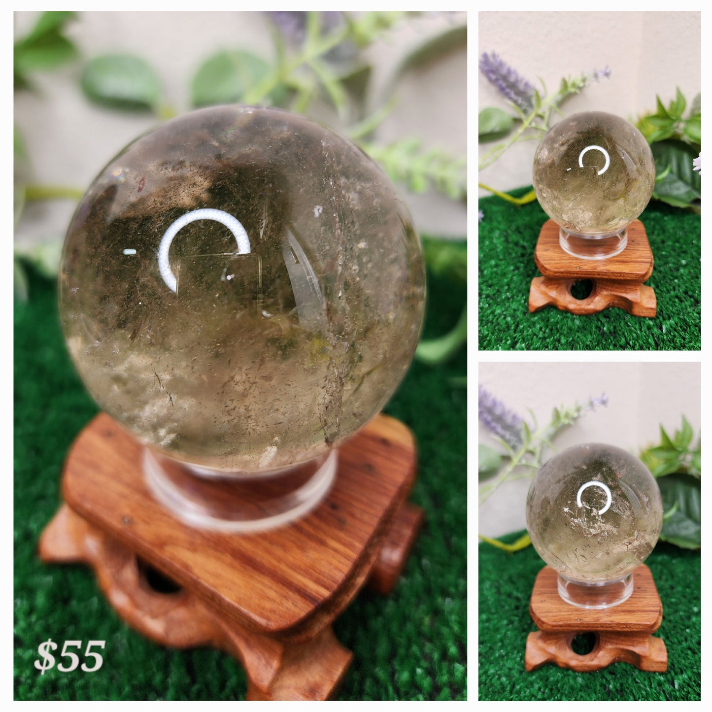 Smoky Quartz Spheres