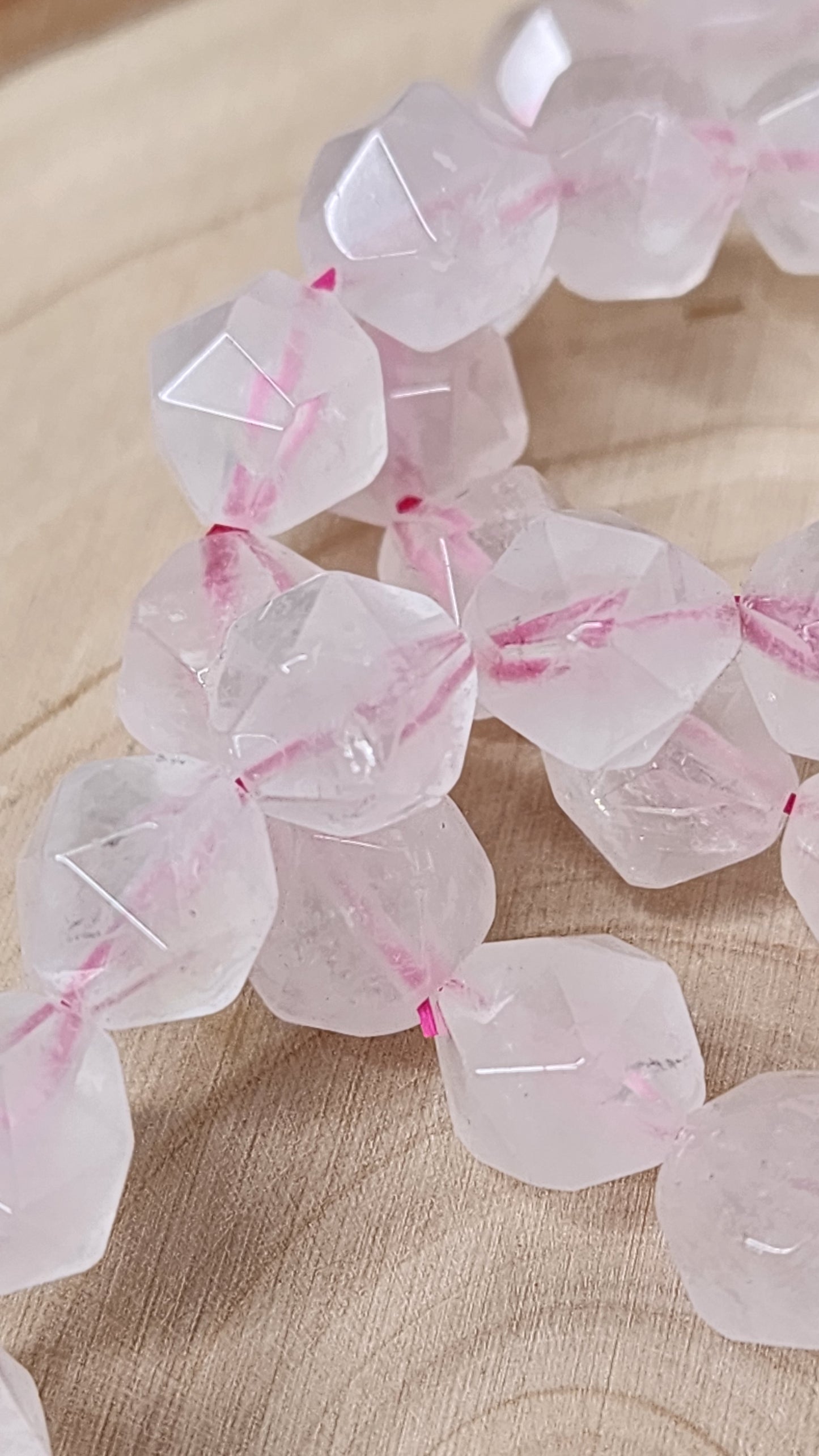 Faceted Rose Quartz Bracelets (10mm)
