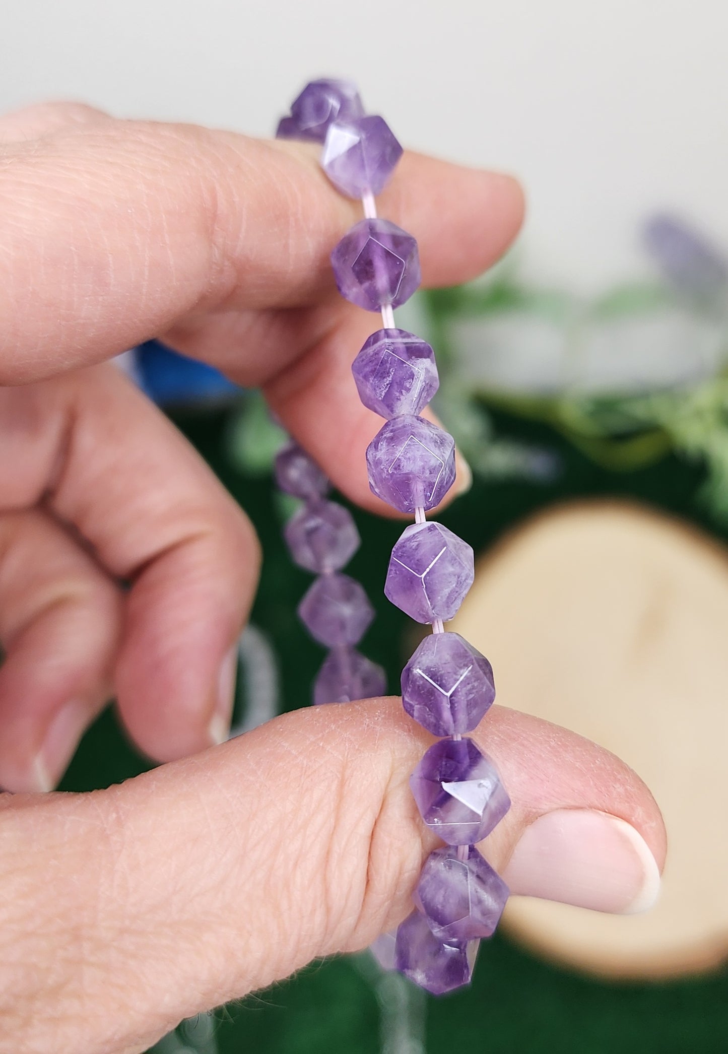 Faceted Dream Amethyst Bracelets (8mm)