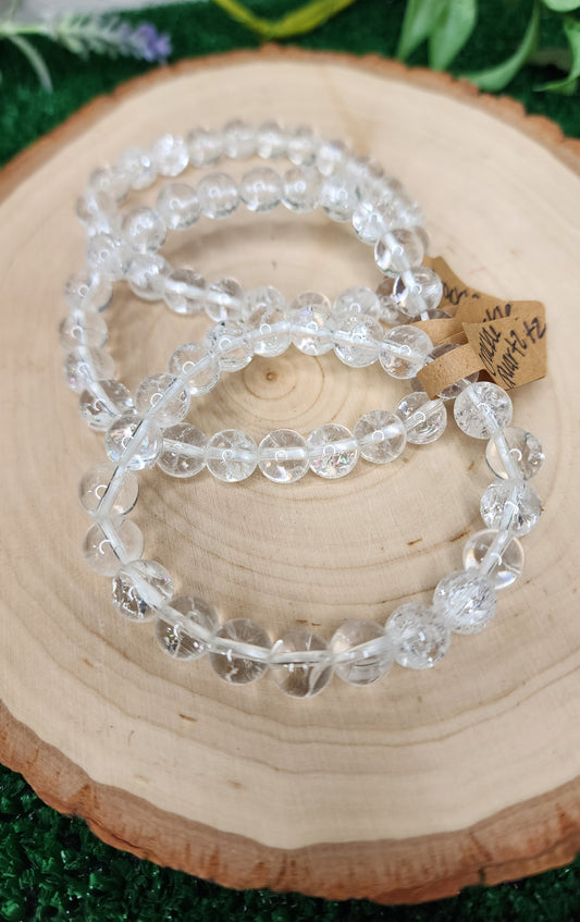 Crackle Quartz Beaded Bracelets (8mm)