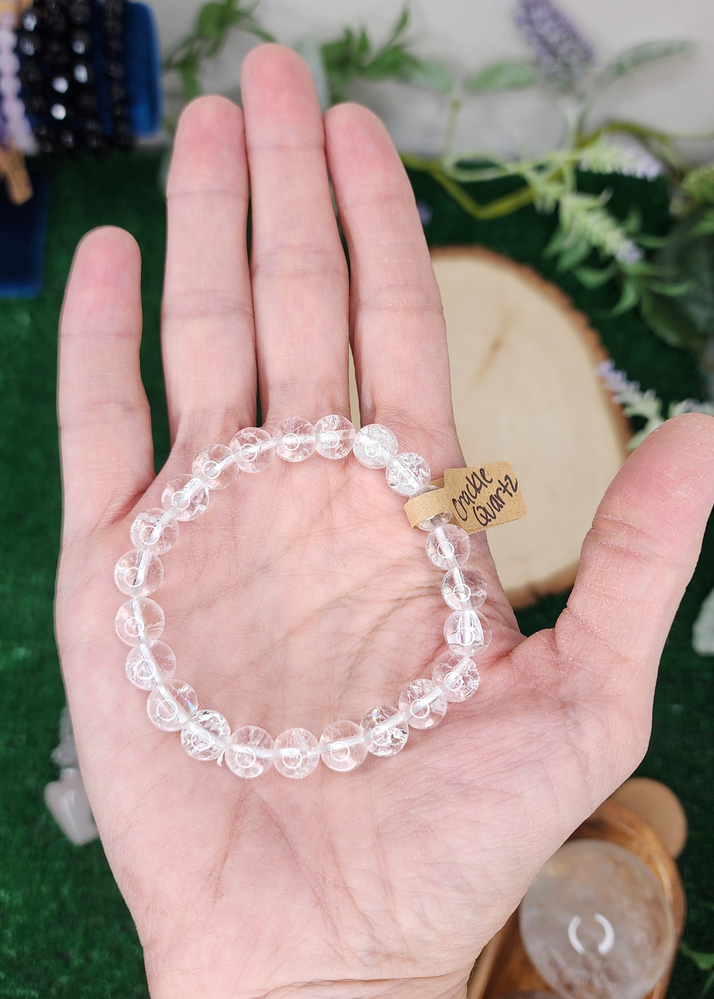 Crackle Quartz Beaded Bracelets (8mm)
