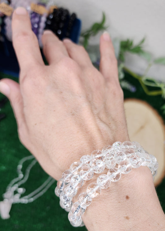 Crackle Quartz Beaded Bracelets (8mm)