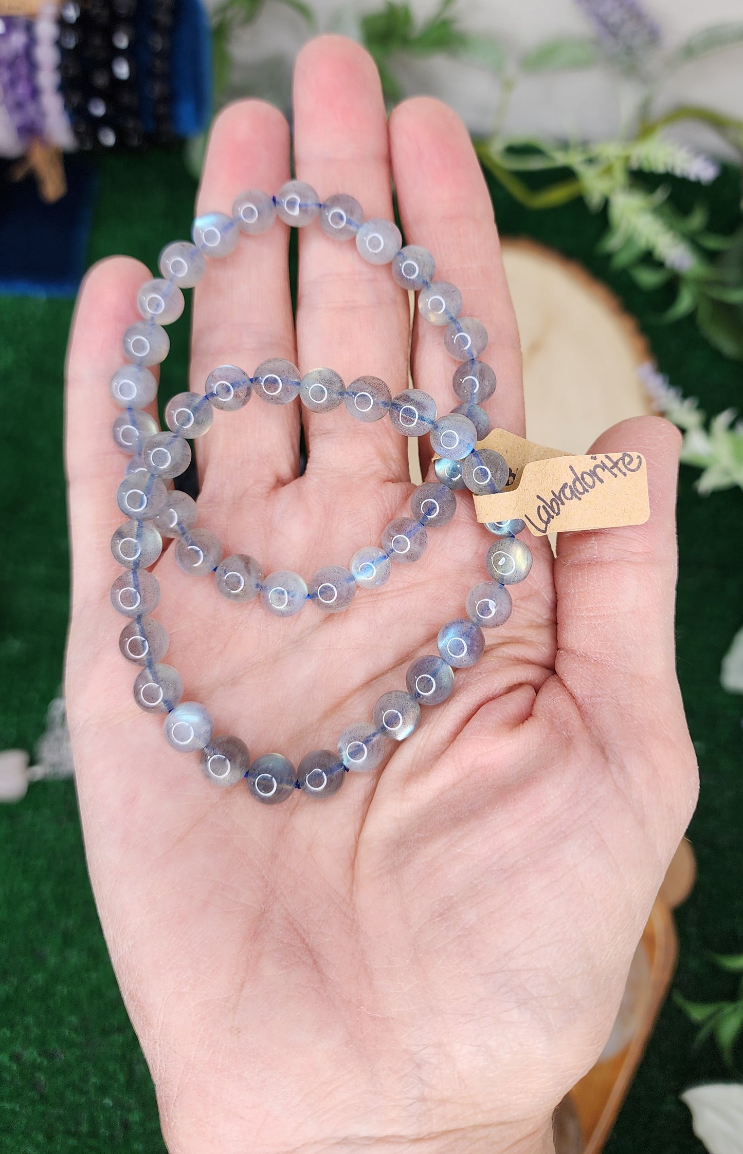 Labradorite Beaded Bracelets (8mm)