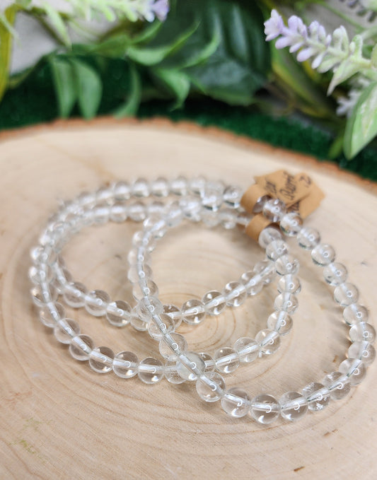 Clear Quartz Beaded Bracelets (6mm)