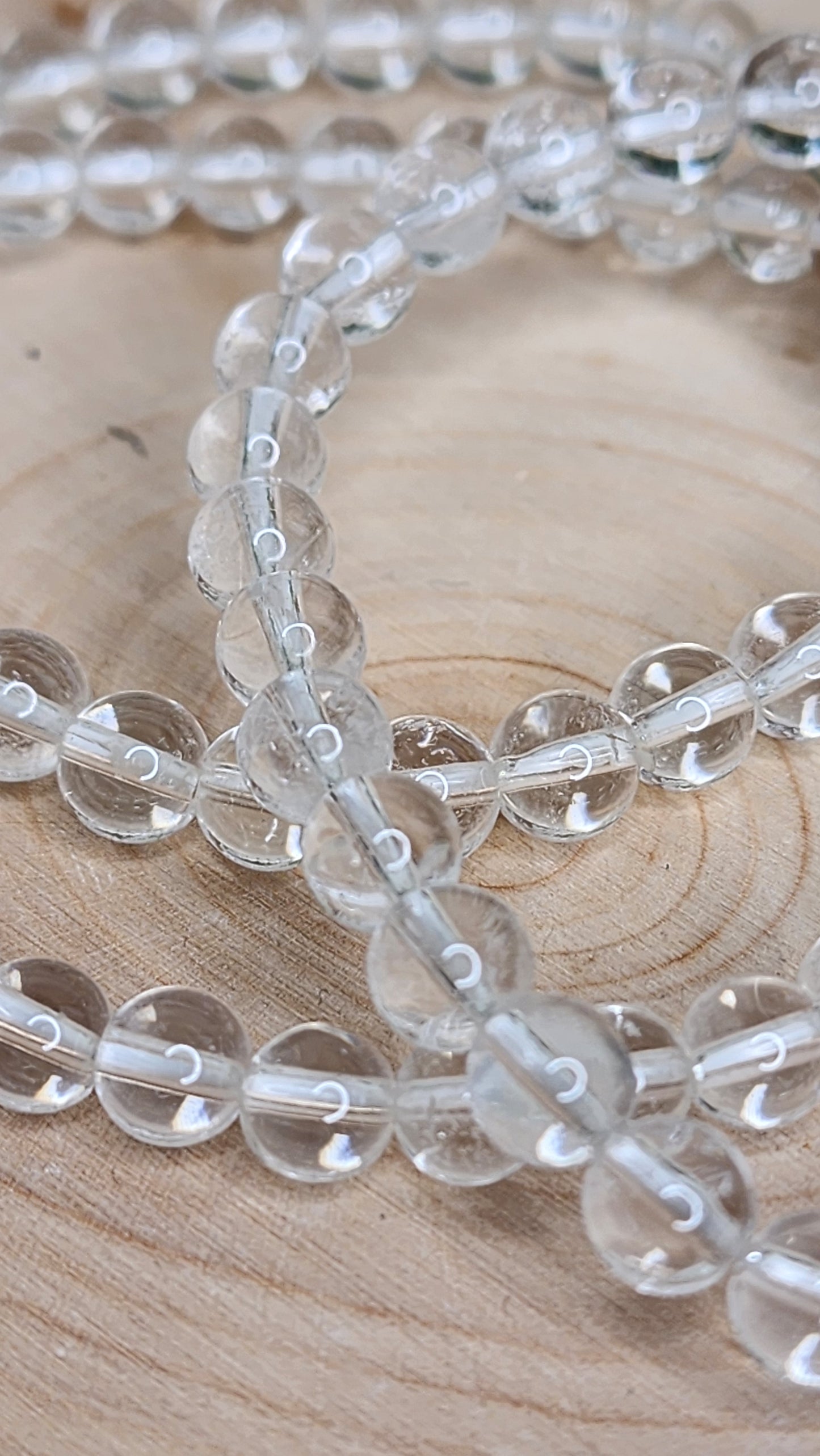 Clear Quartz Beaded Bracelets (6mm)