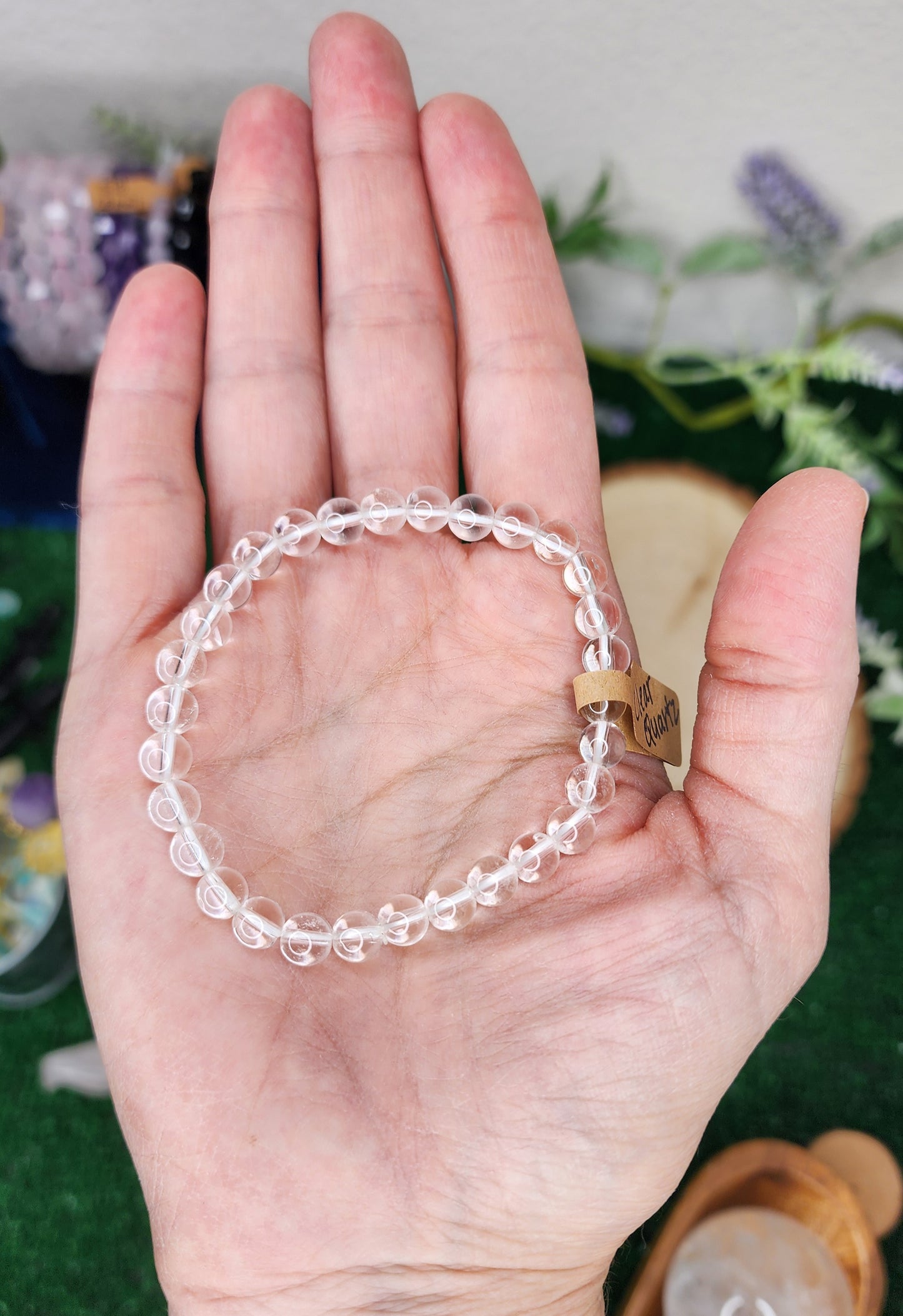 Clear Quartz Beaded Bracelets (6mm)