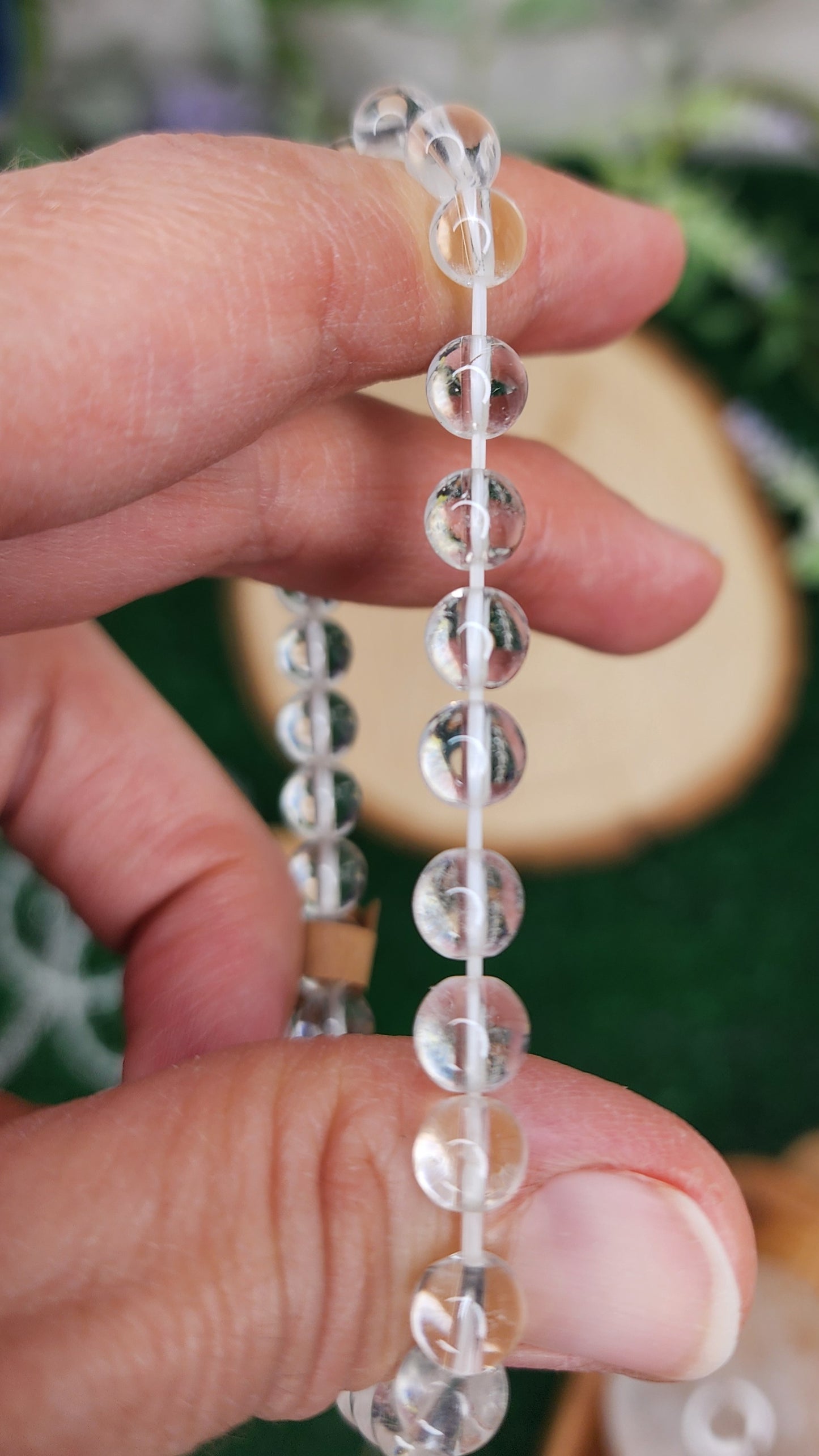 Clear Quartz Beaded Bracelets (6mm)