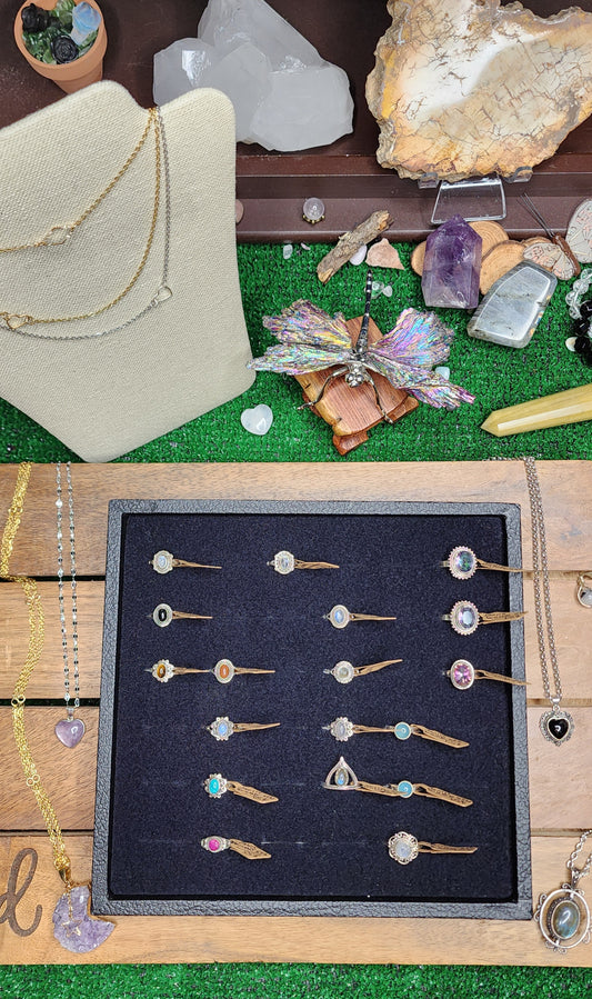 💍 Sterling Silver Gemstone/Crystal Rings