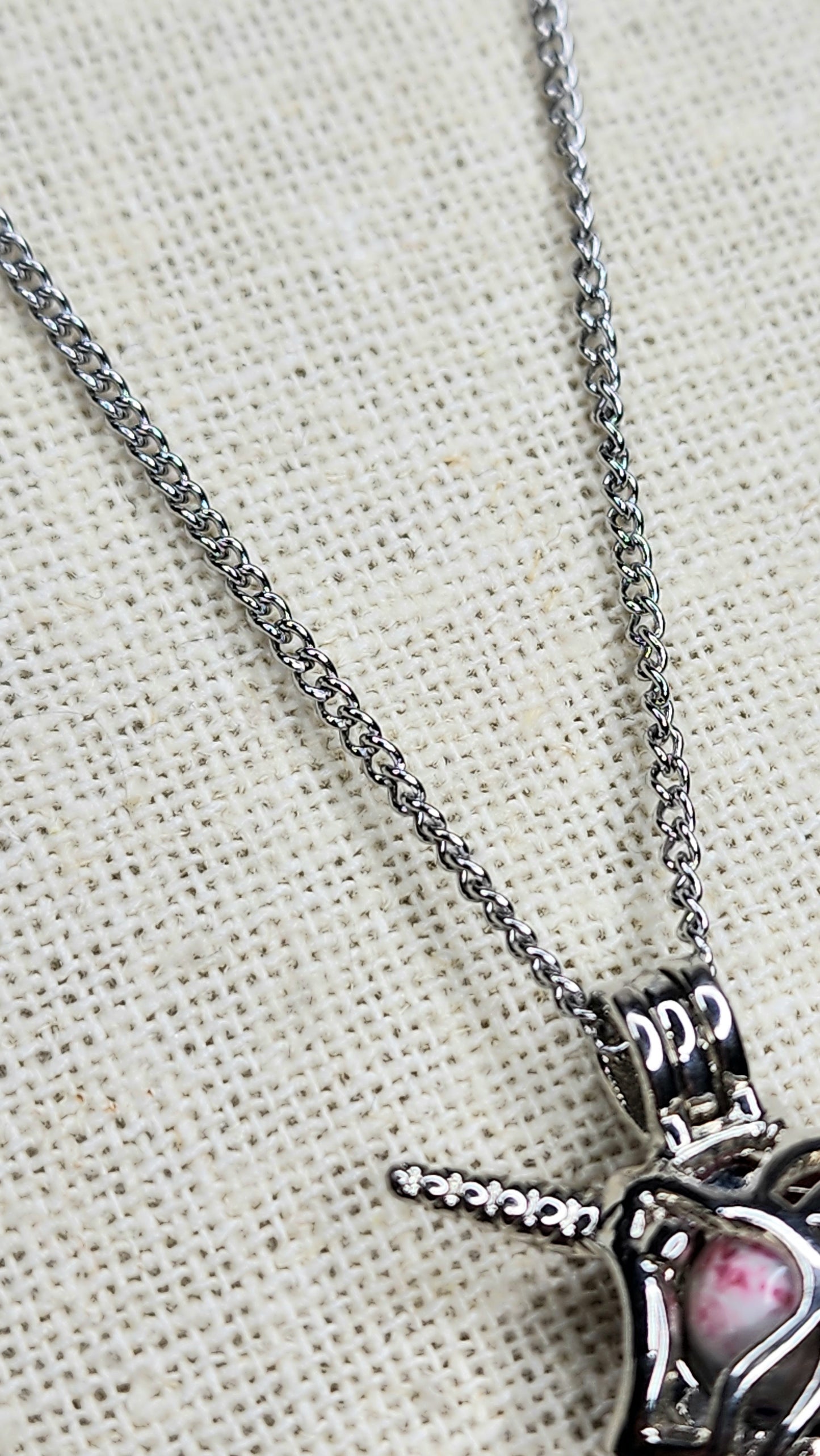 Pink Plum Jasper Unicorn Necklaces