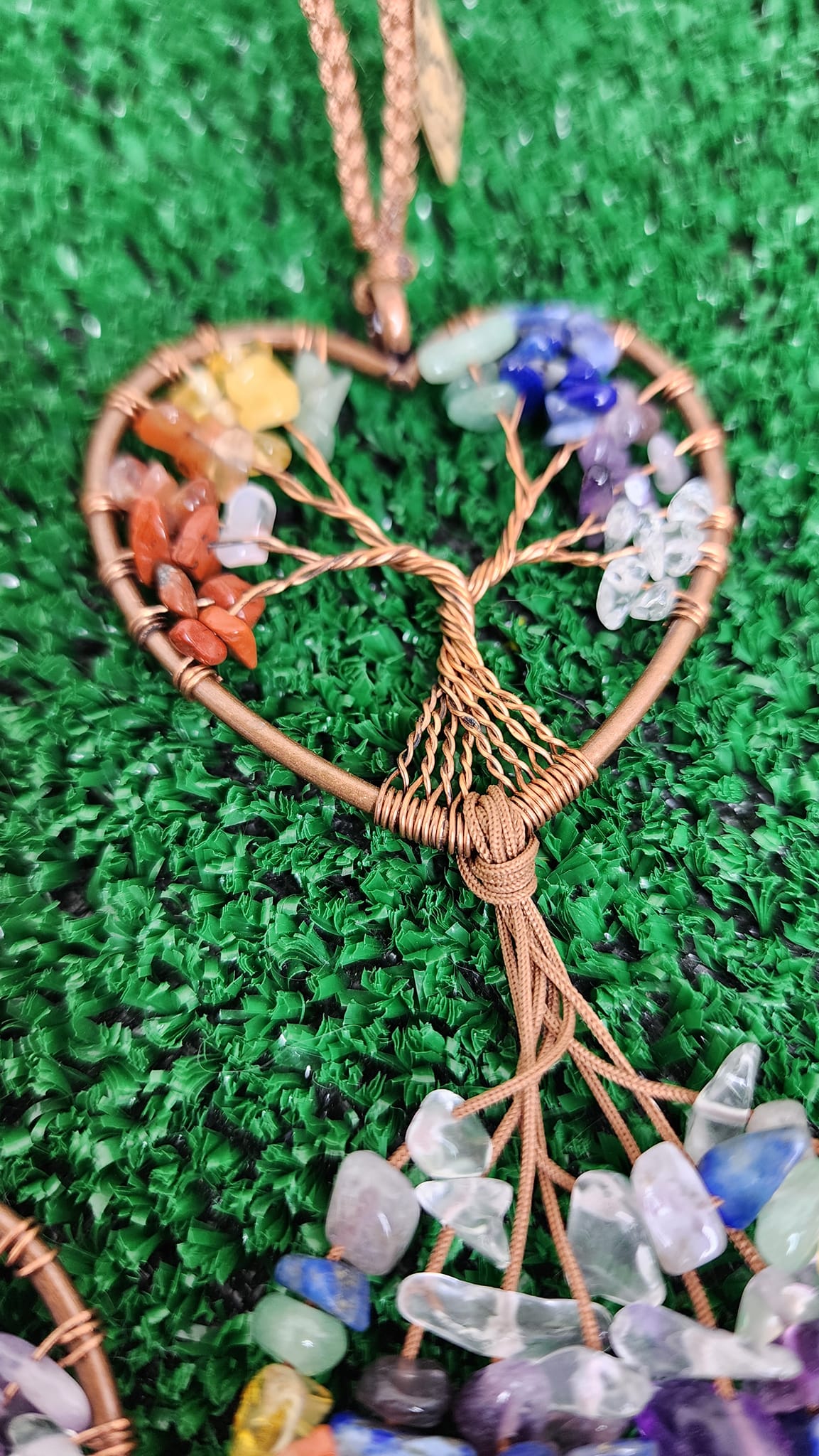 Tree of Life Heart Chakra Hangers