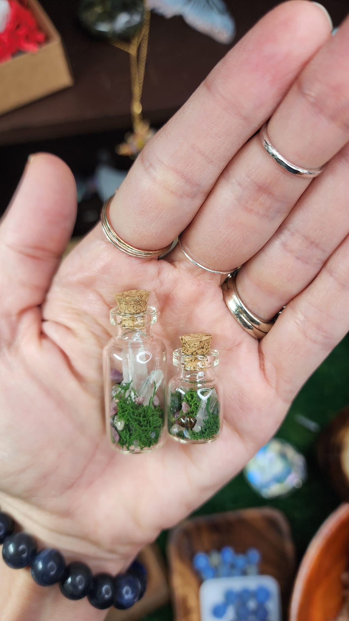 Mini Quartz Crystal Terrariums 🌿💎