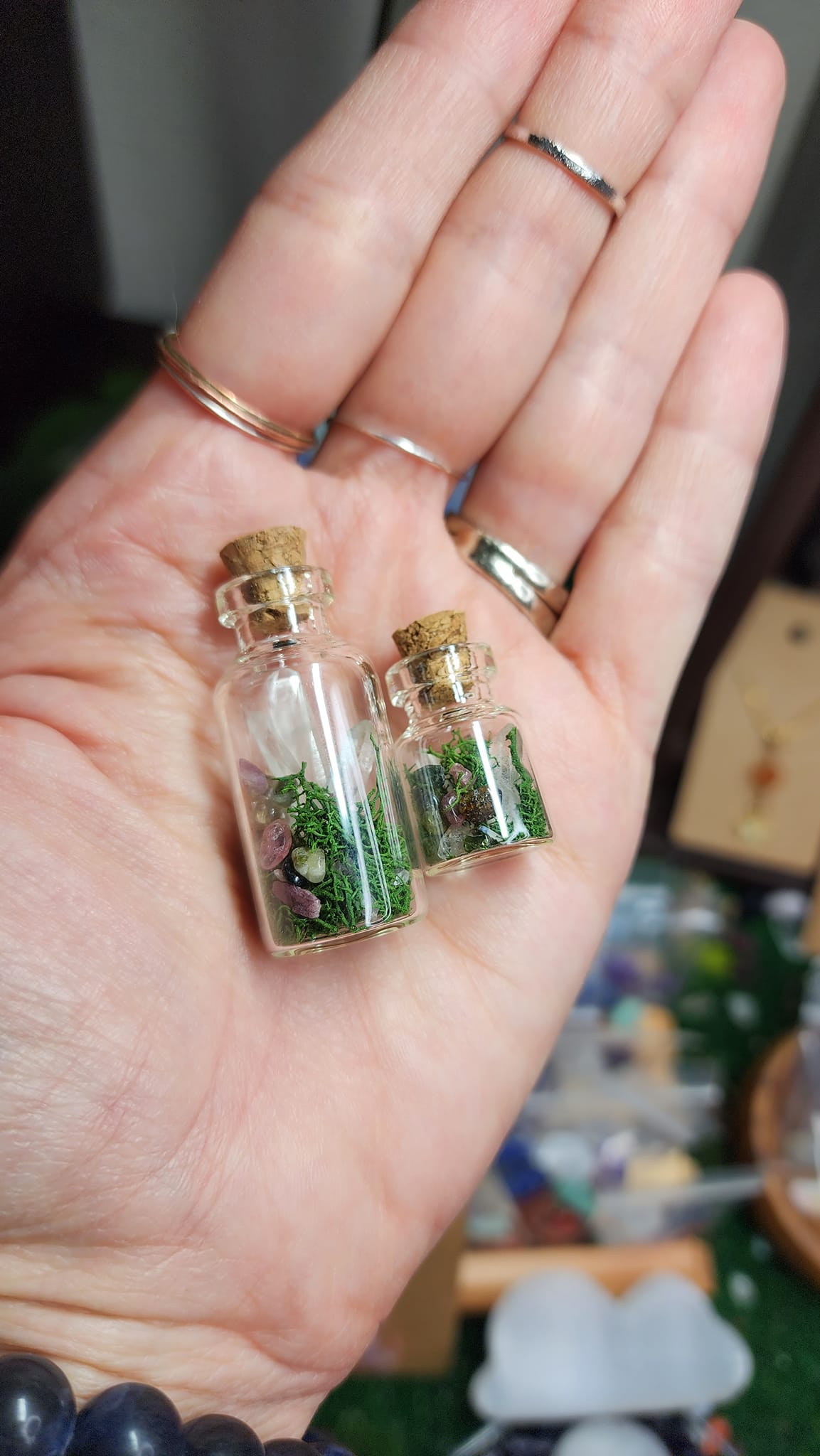 Mini Quartz Crystal Terrariums 🌿💎