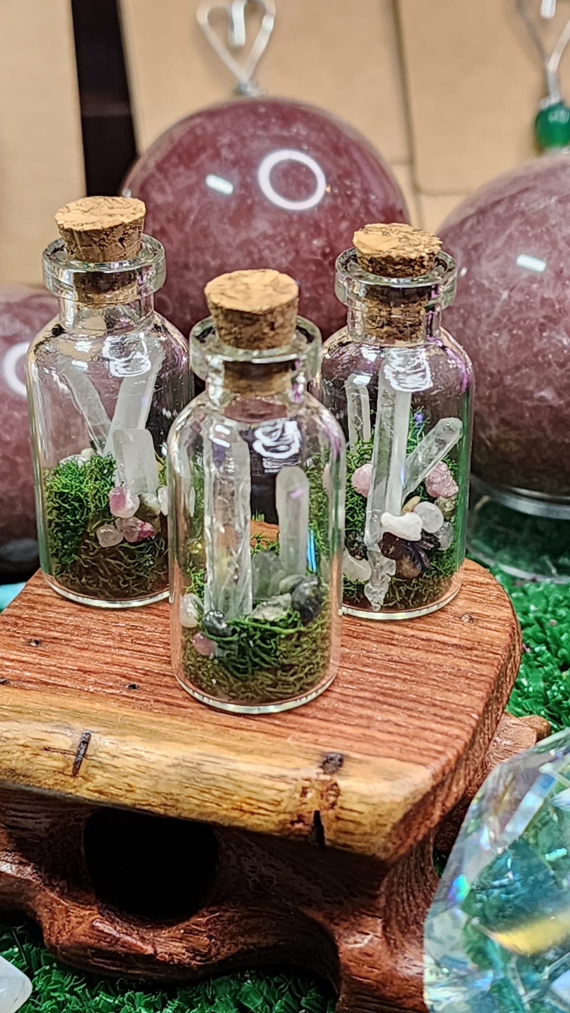Mini Quartz Crystal Terrariums 🌿💎