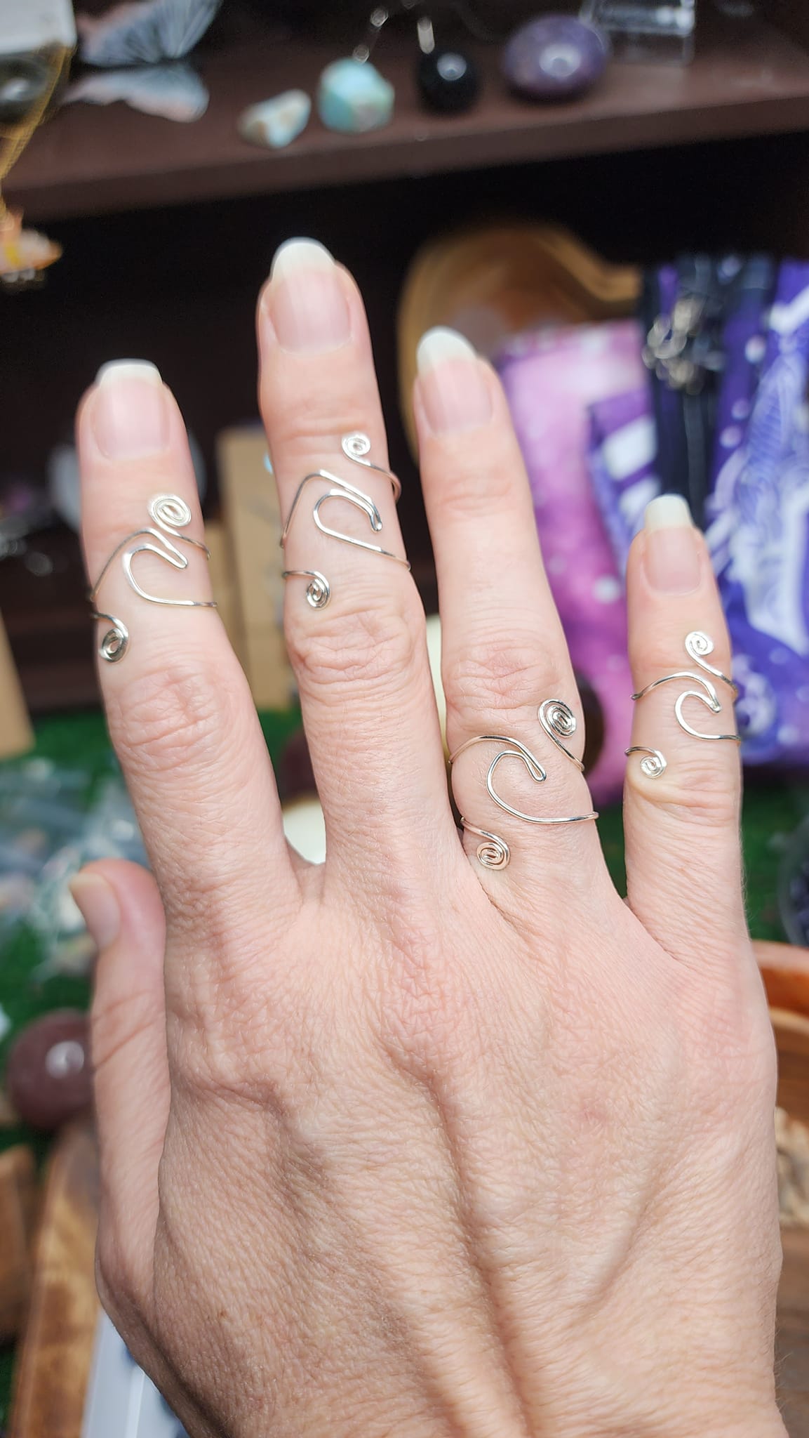 Flow Wave Wire Rings 🌊