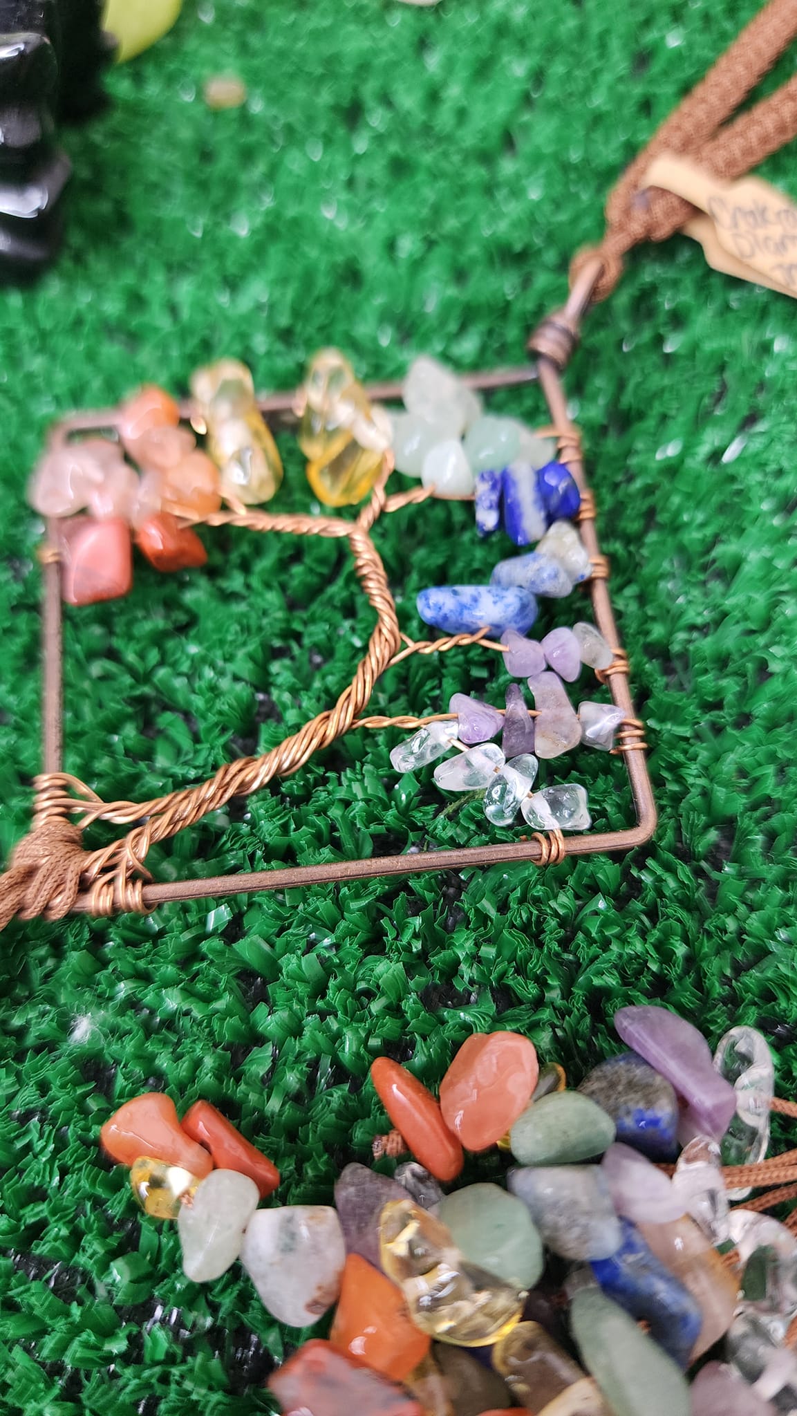 Tree of Life Diamond Chakra Hangers