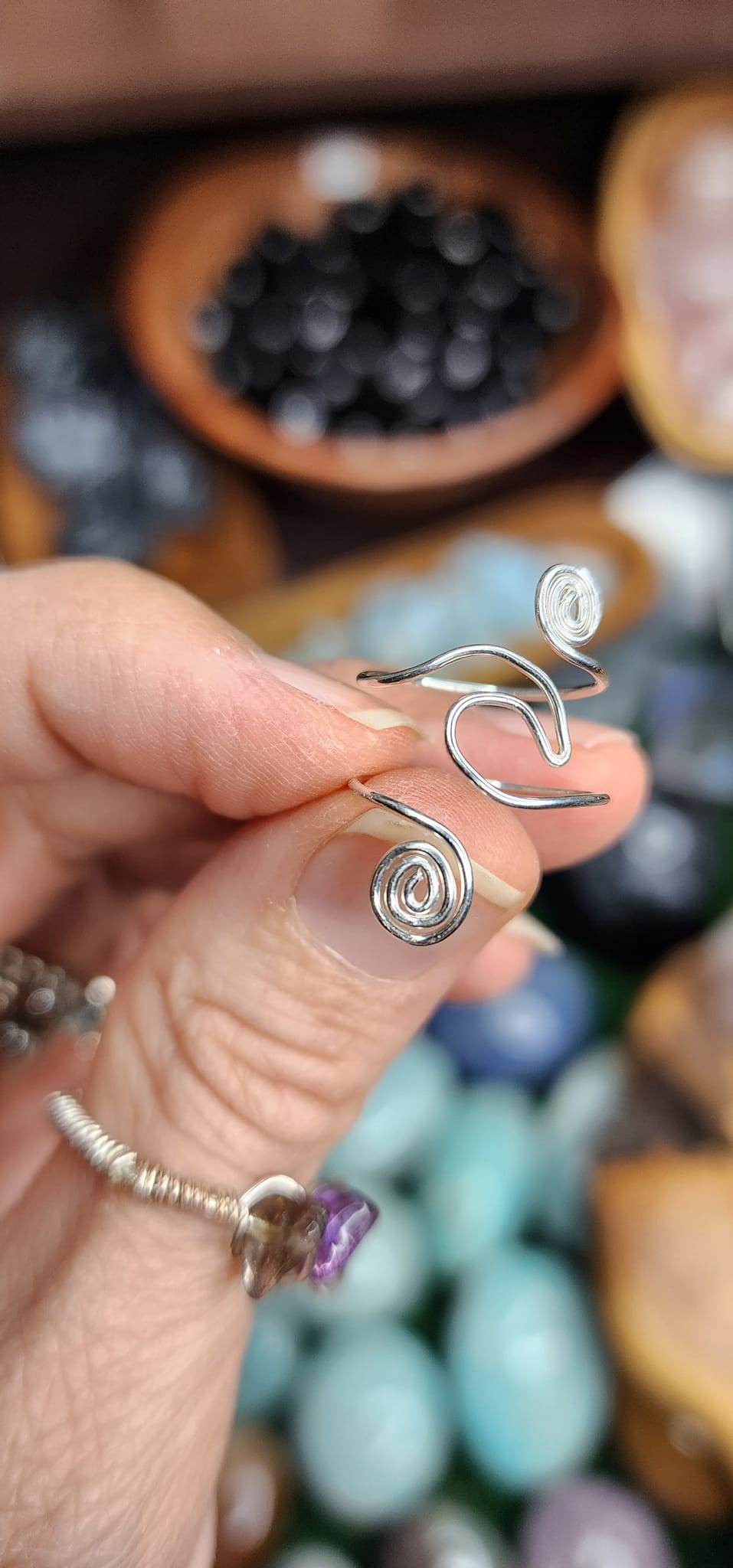 Flow Wave Wire Rings 🌊