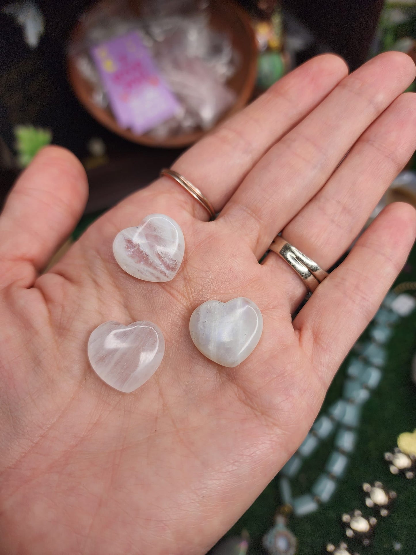 Mini Moonstone Hearts 💕