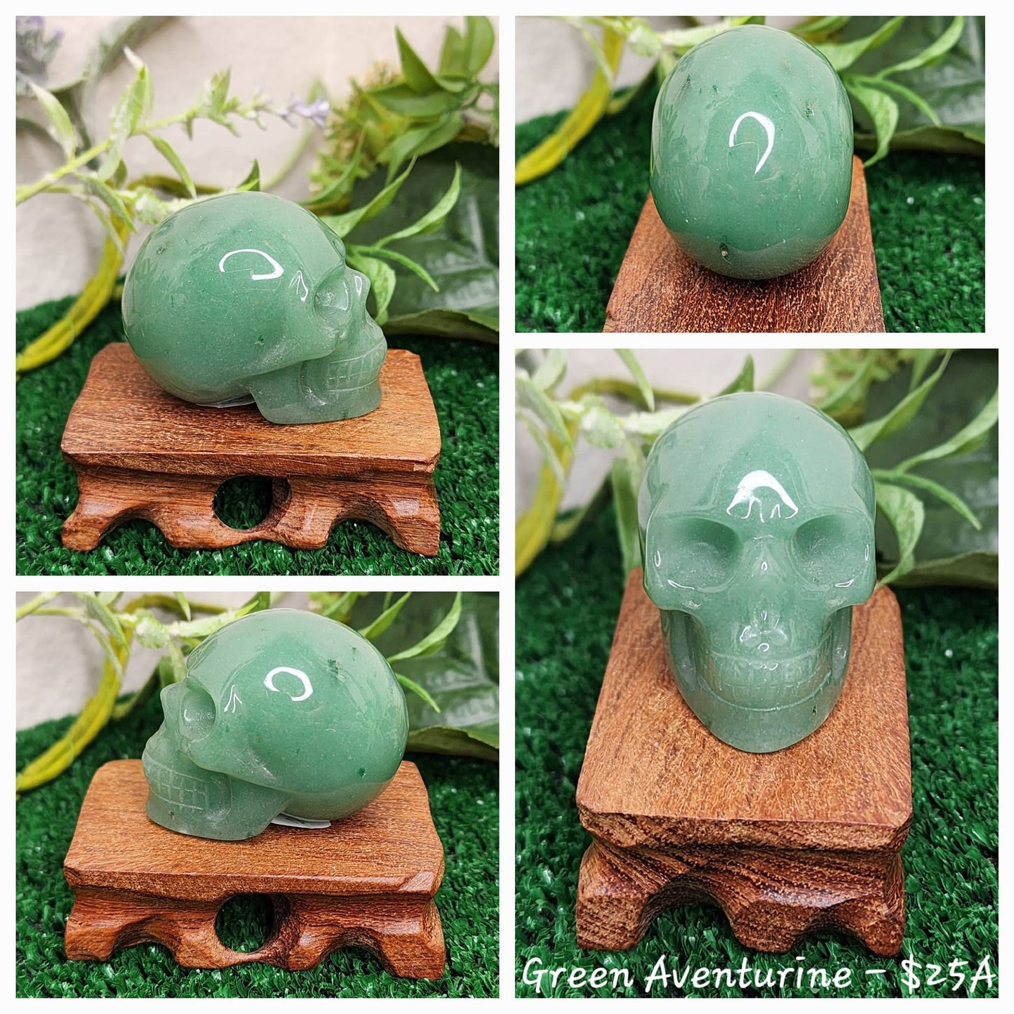 Green Aventurine Crystal Skulls