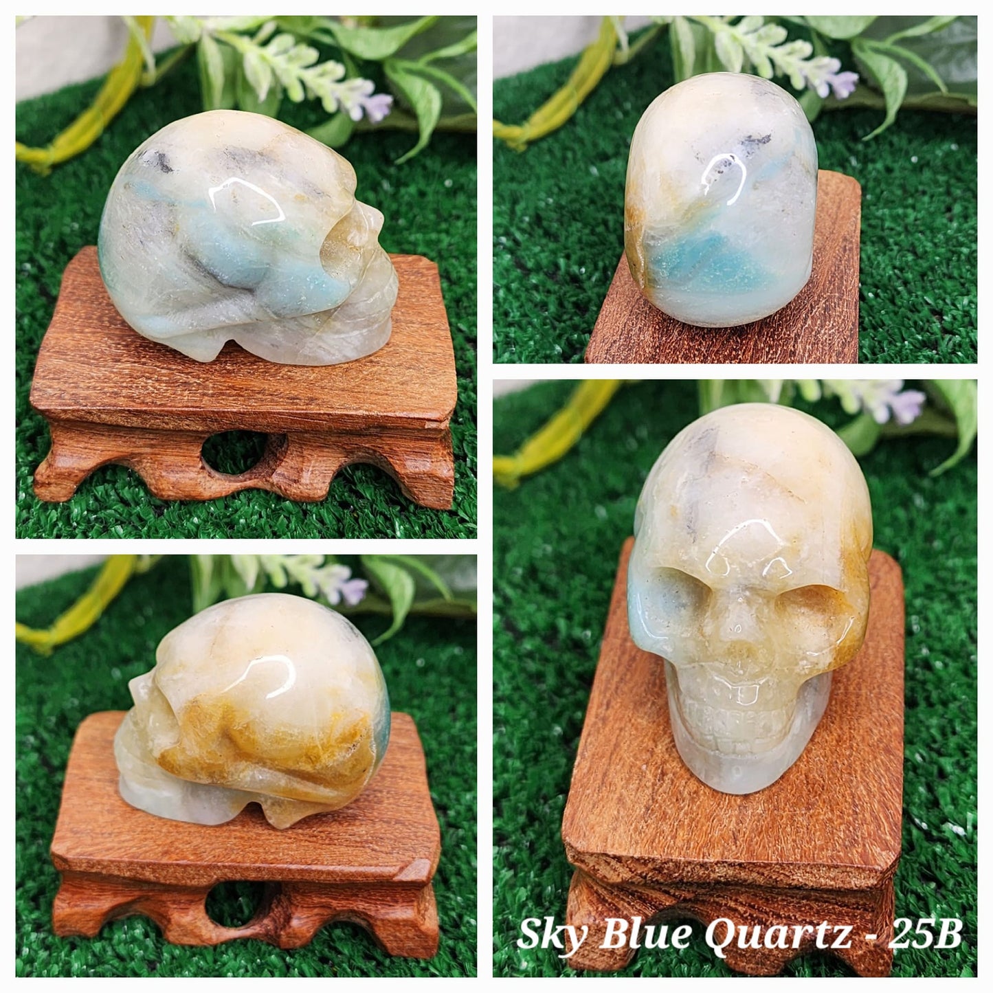 Sky Blue Quartz Crystal Skulls