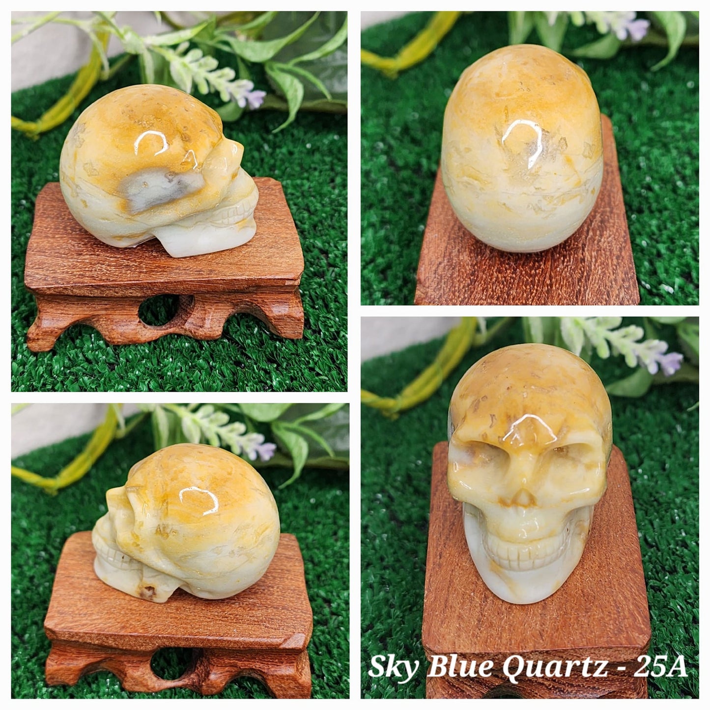 Sky Blue Quartz Crystal Skulls