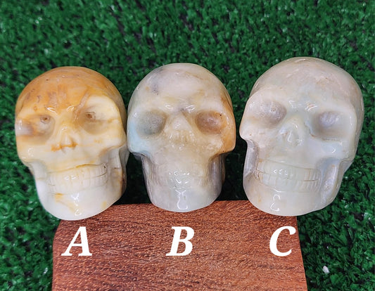 Sky Blue Quartz Crystal Skulls