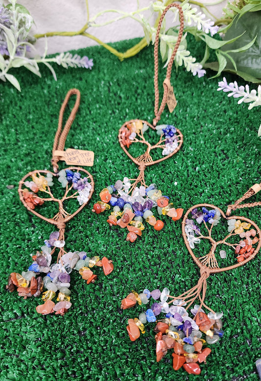 Tree of Life Heart Chakra Hangers