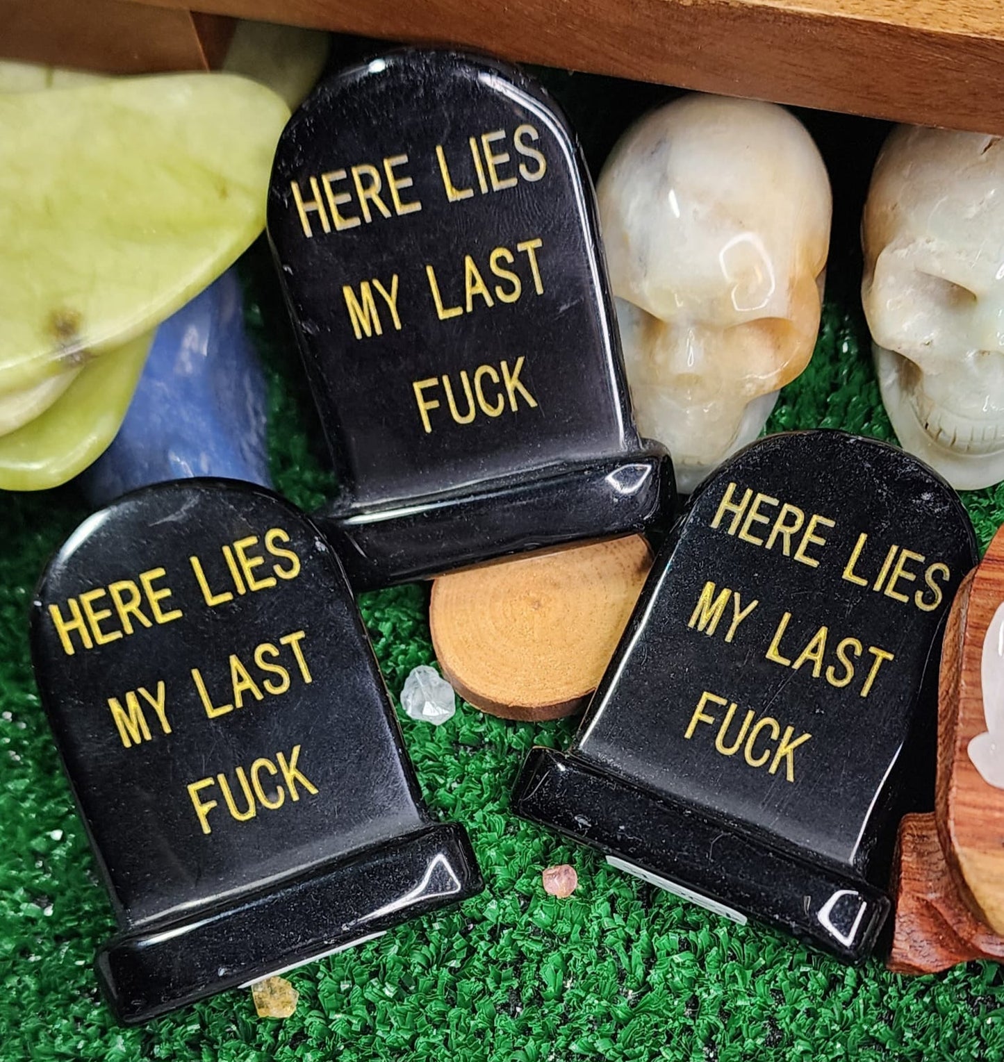 "Here Lies My Last F*ck" Gravestones