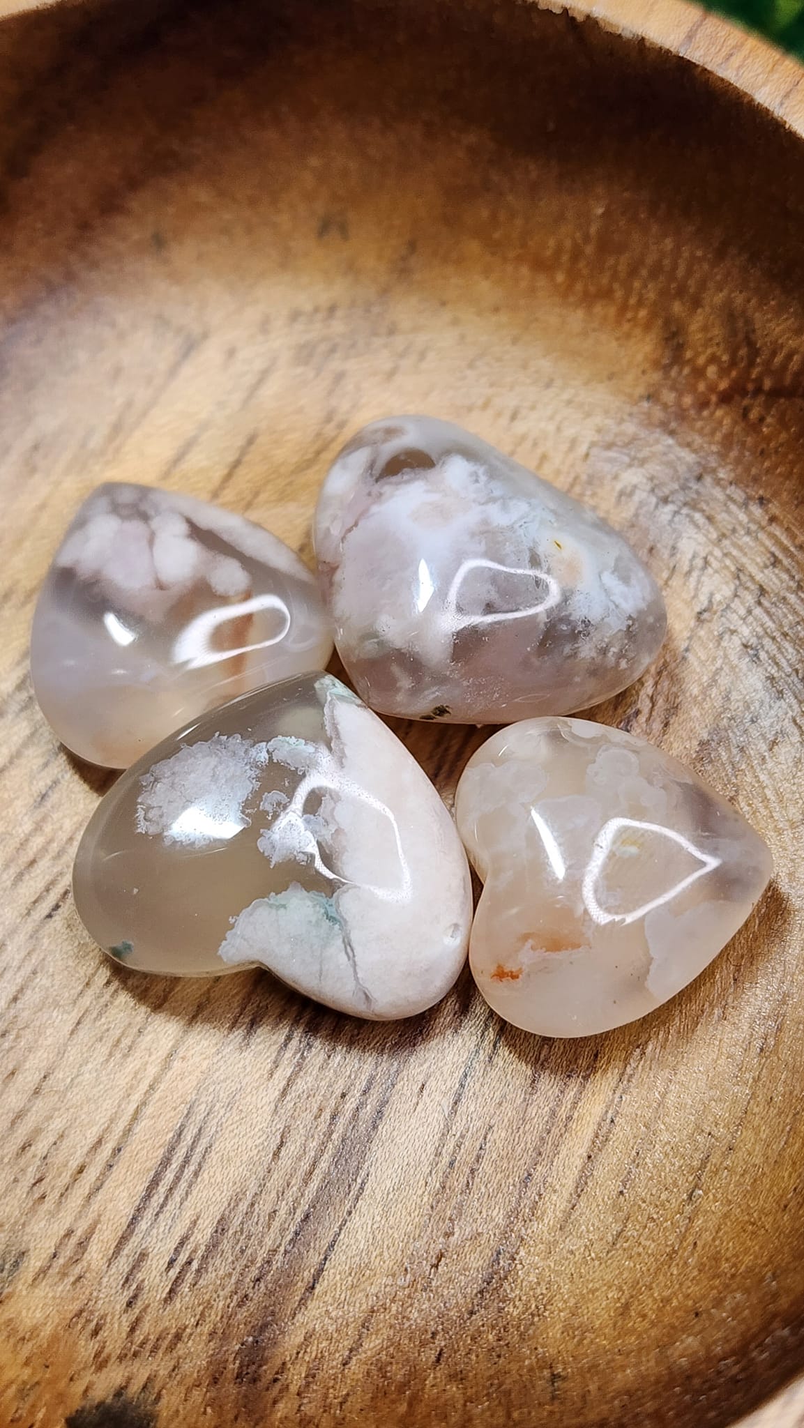 Flower Agate Mini Hearts 🌸