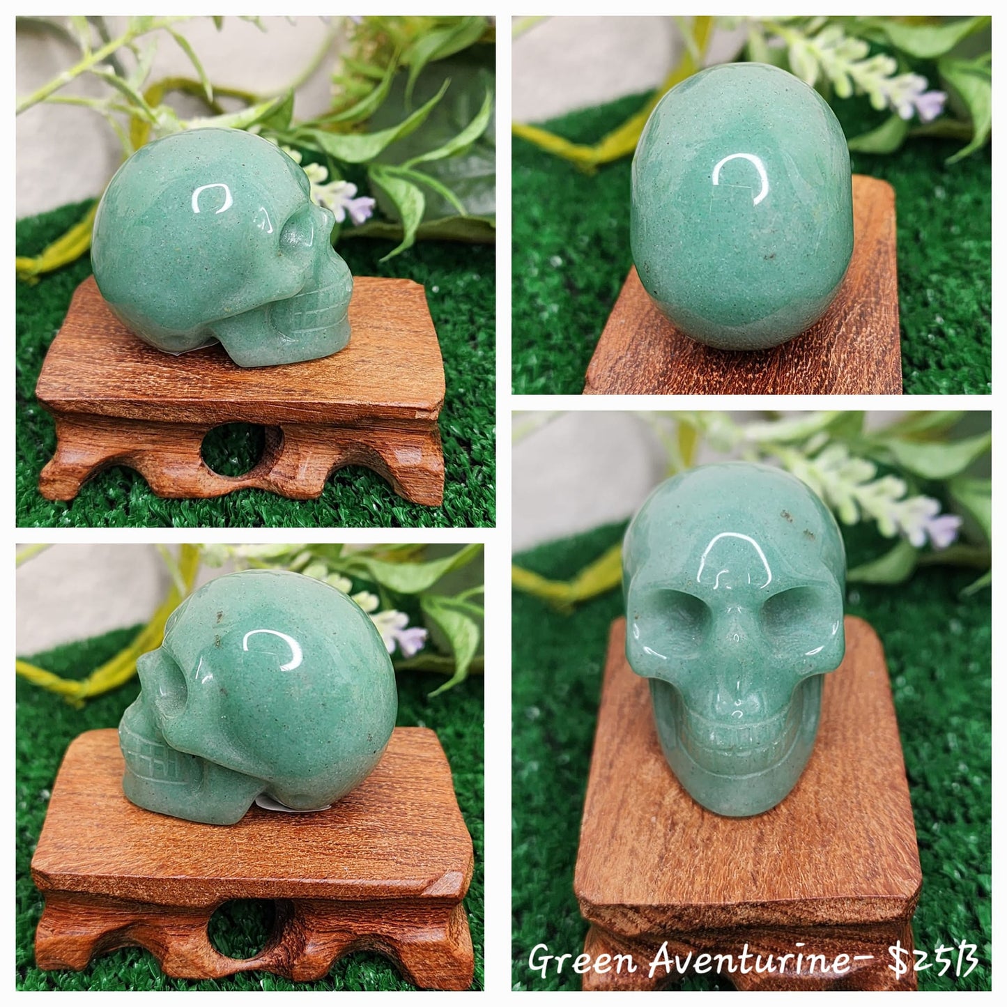 Green Aventurine Crystal Skulls
