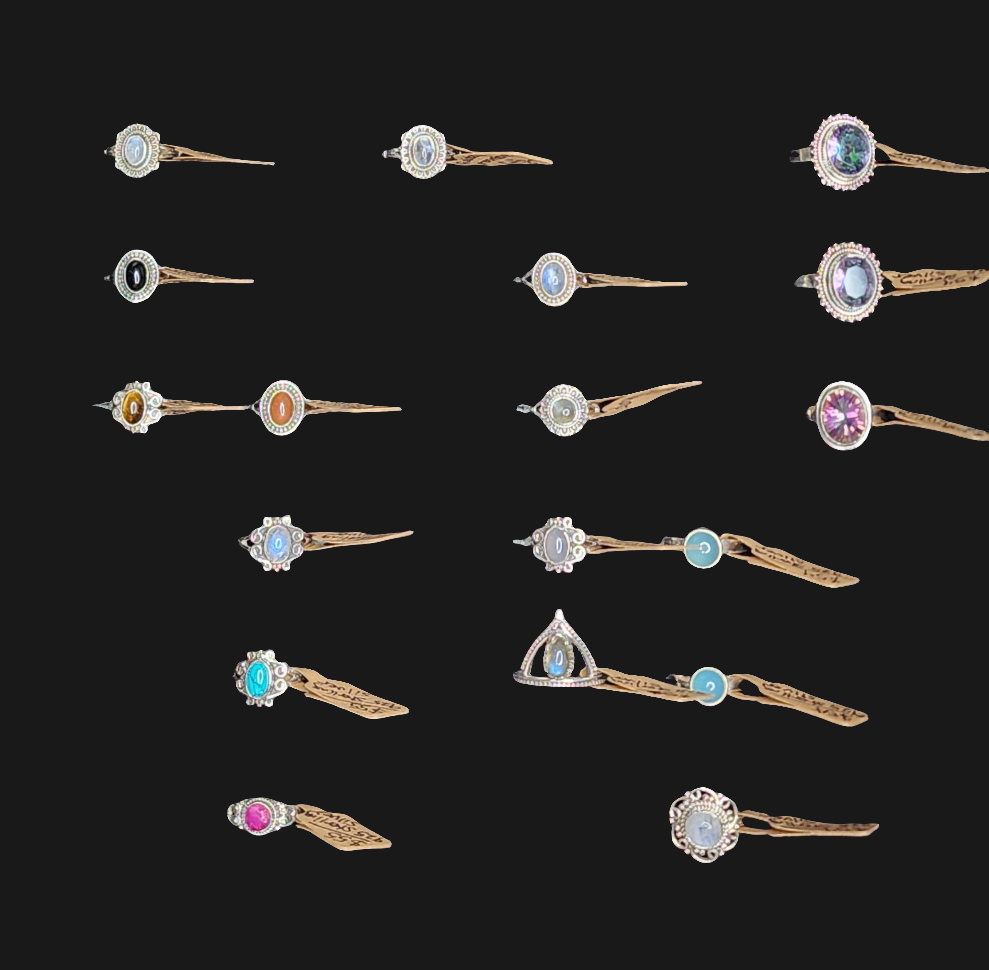 💍 Sterling Silver Gemstone/Crystal Rings