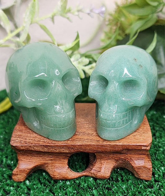 Green Aventurine Crystal Skulls