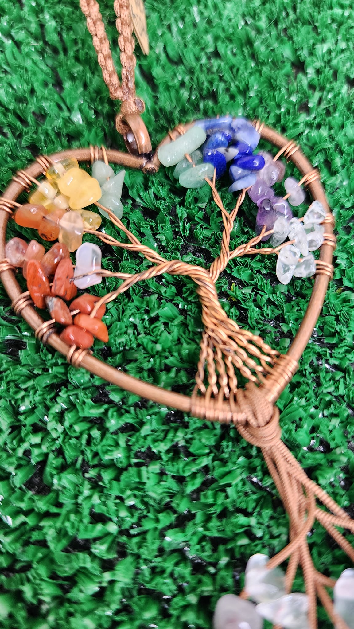 Tree of Life Heart Chakra Hangers