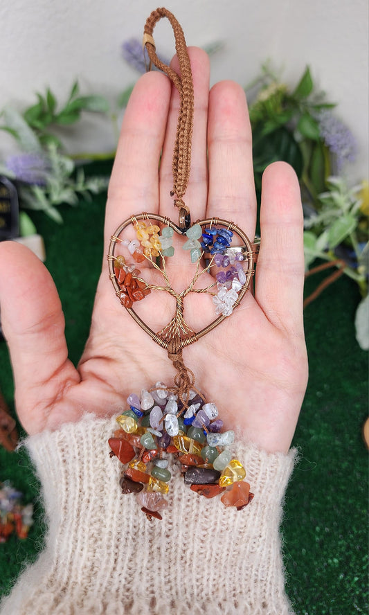 Tree of Life Heart Chakra Hangers