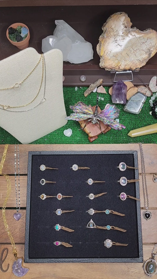 💍 Sterling Silver Gemstone/Crystal Rings