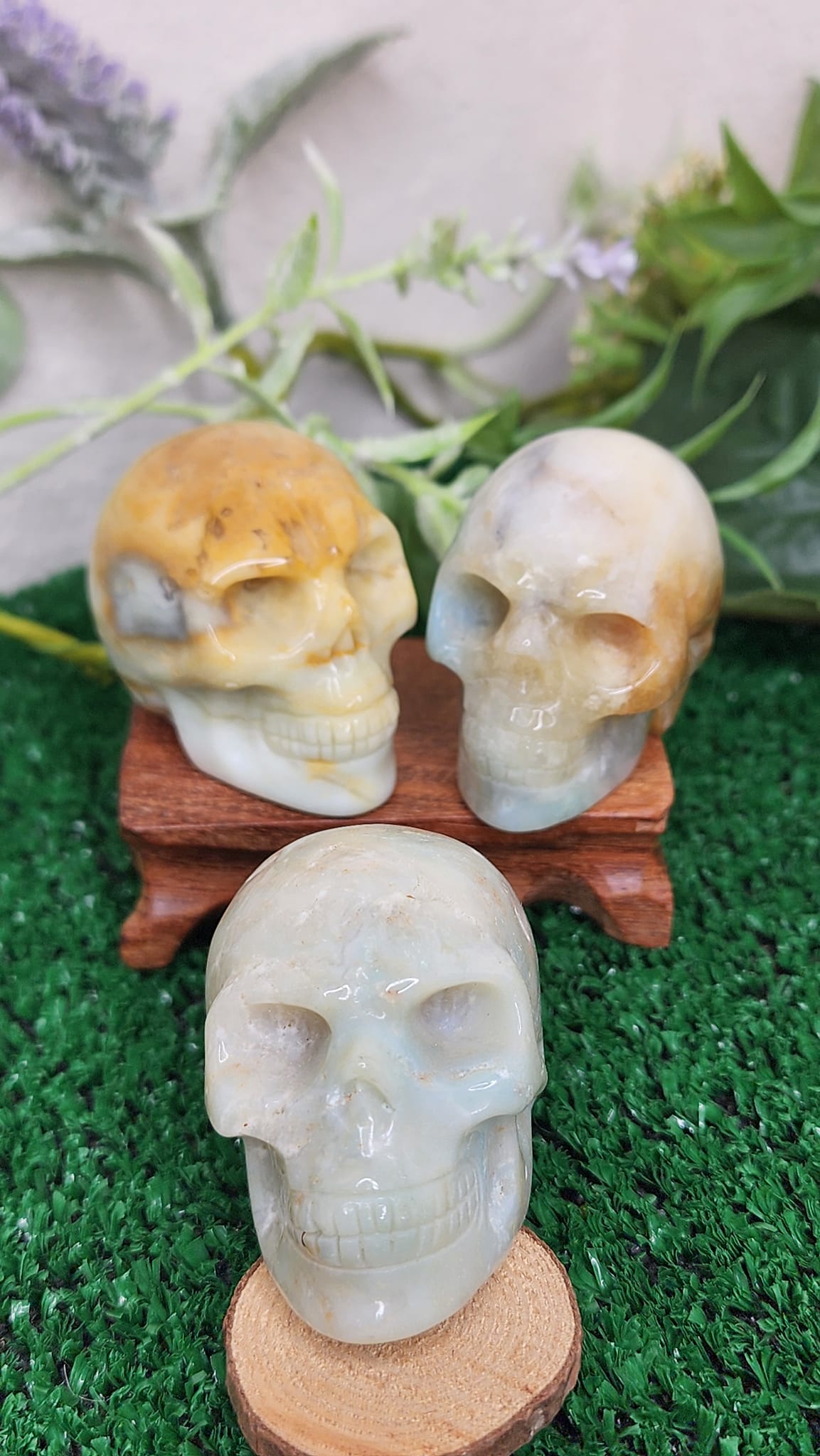 Sky Blue Quartz Crystal Skulls