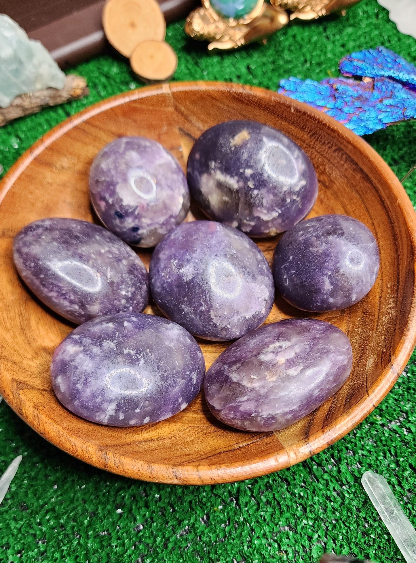 Lepidolite Palm Stones 💜