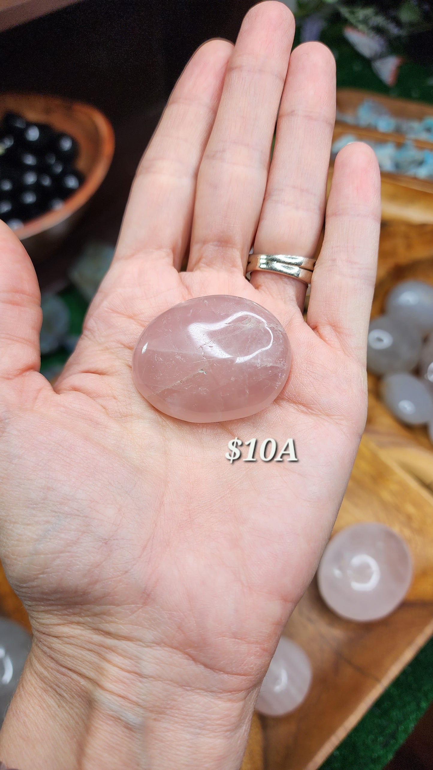 Rose Quartz Palm Stones