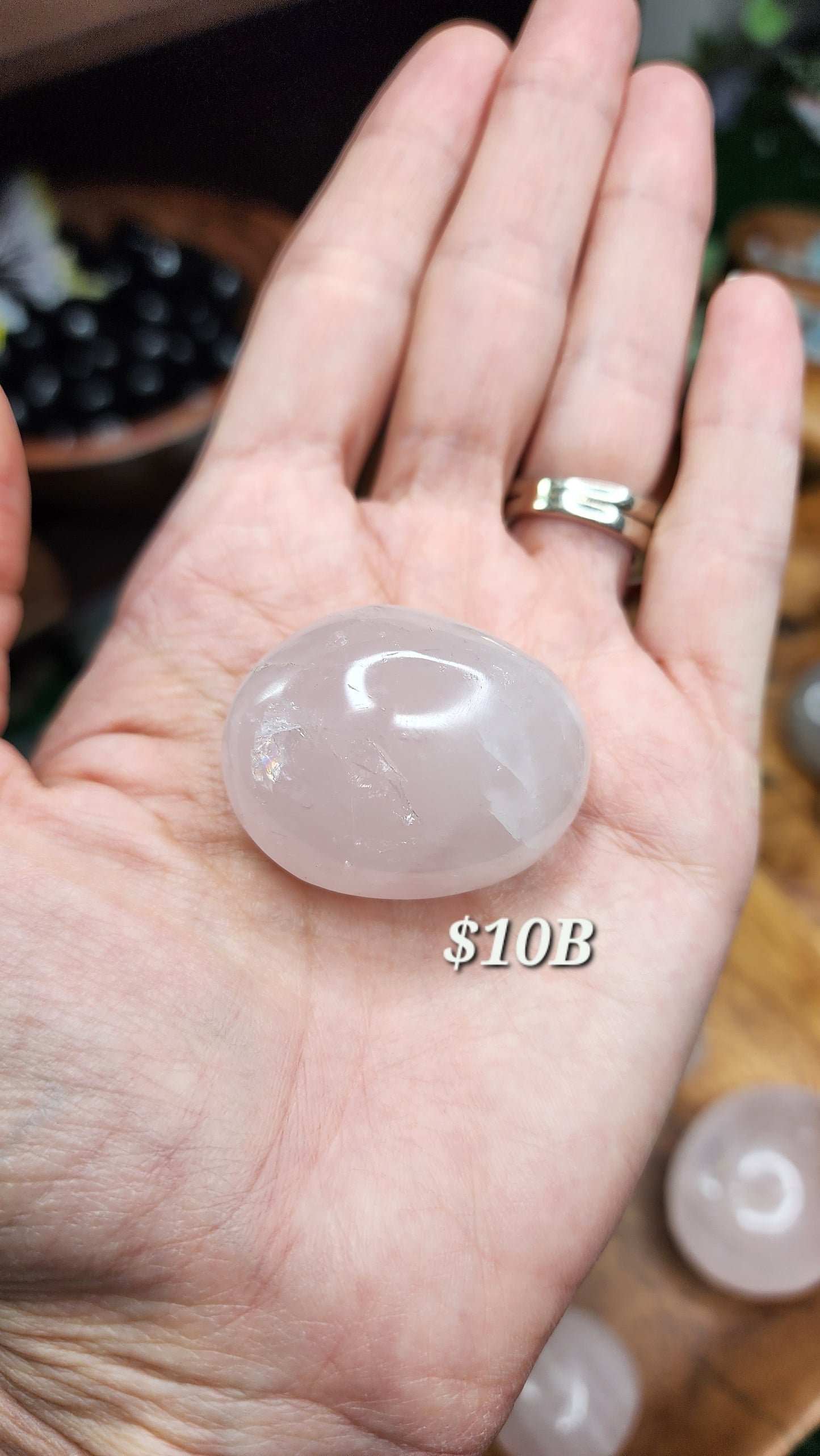 Rose Quartz Palm Stones
