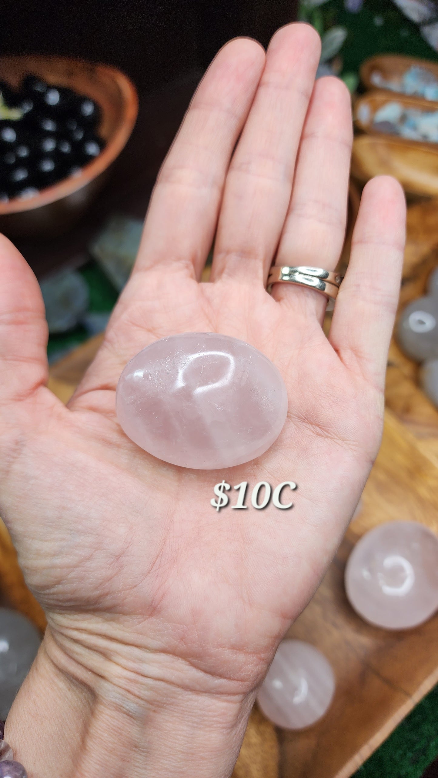 Rose Quartz Palm Stones