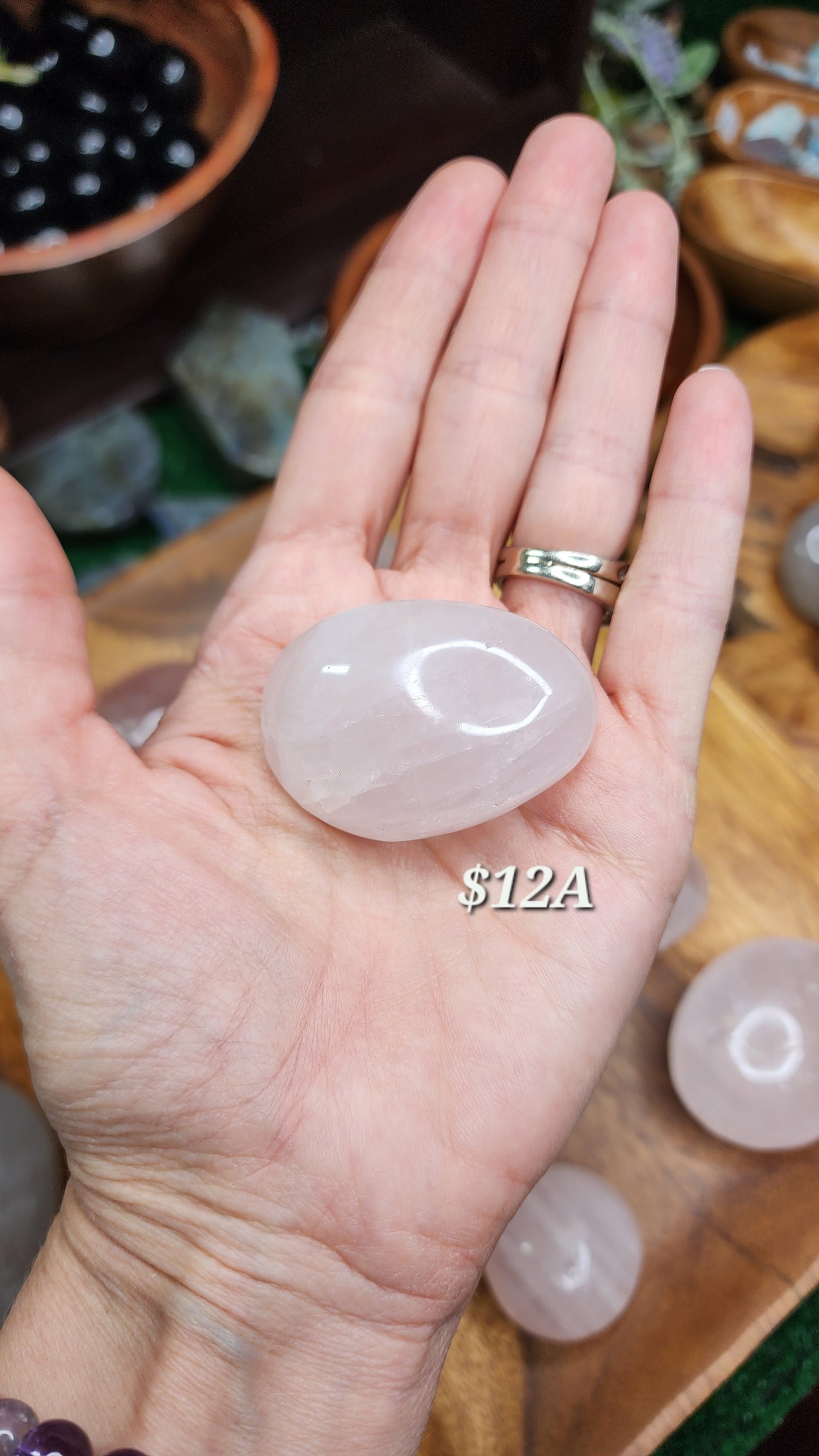 Rose Quartz Palm Stones