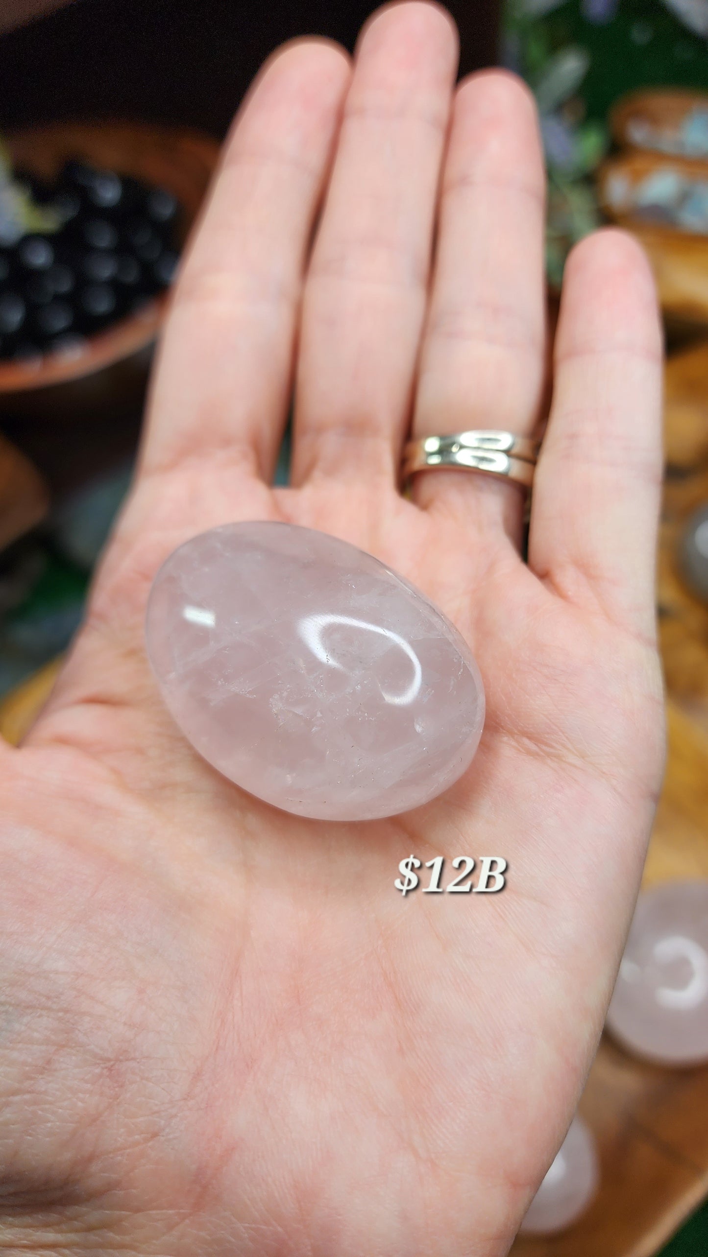 Rose Quartz Palm Stones