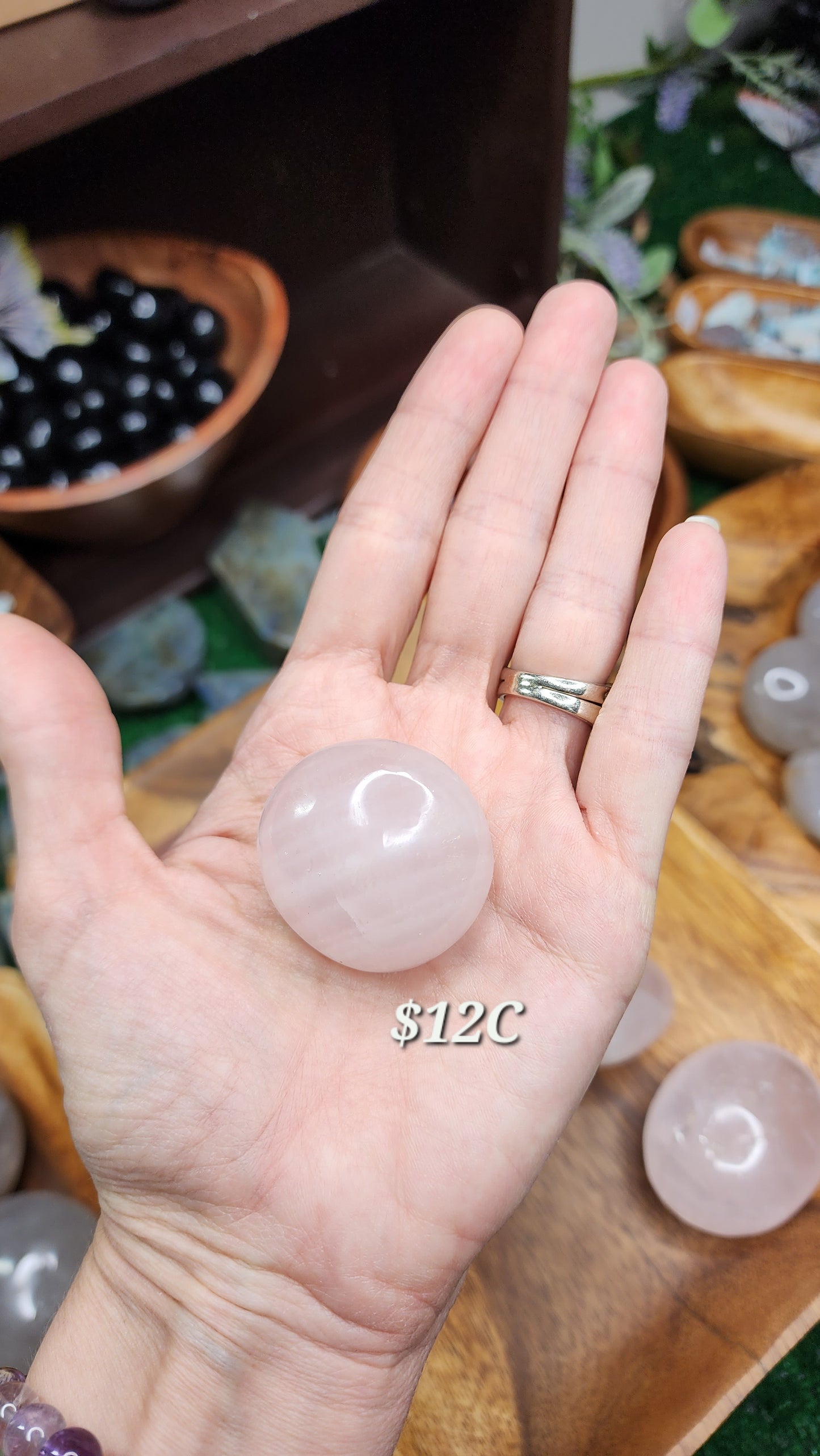 Rose Quartz Palm Stones