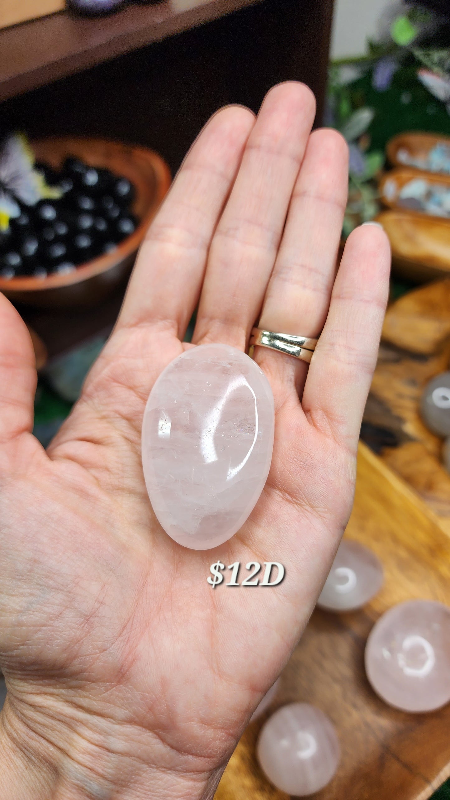 Rose Quartz Palm Stones