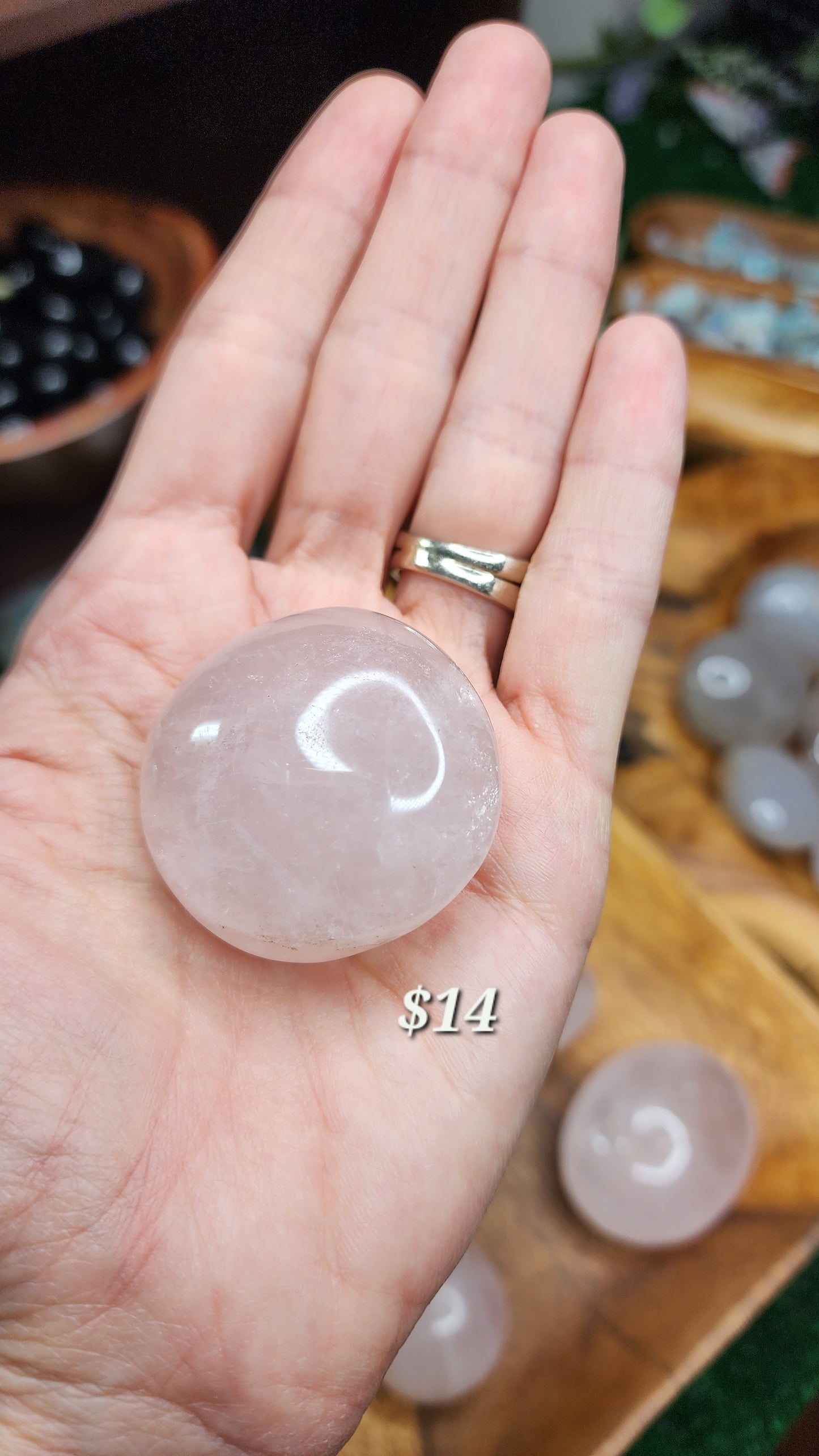 Rose Quartz Palm Stones
