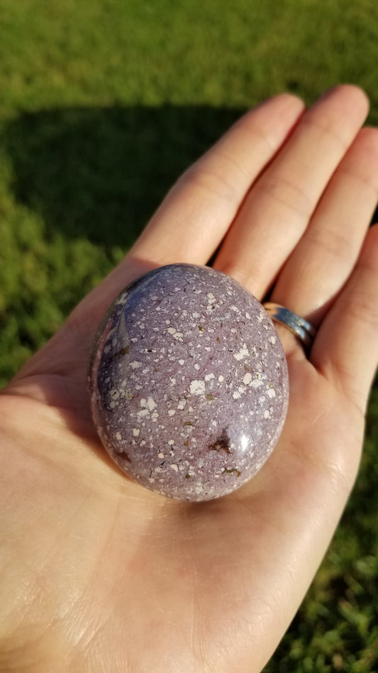 Ocean Jasper Palm Stone (#15B)