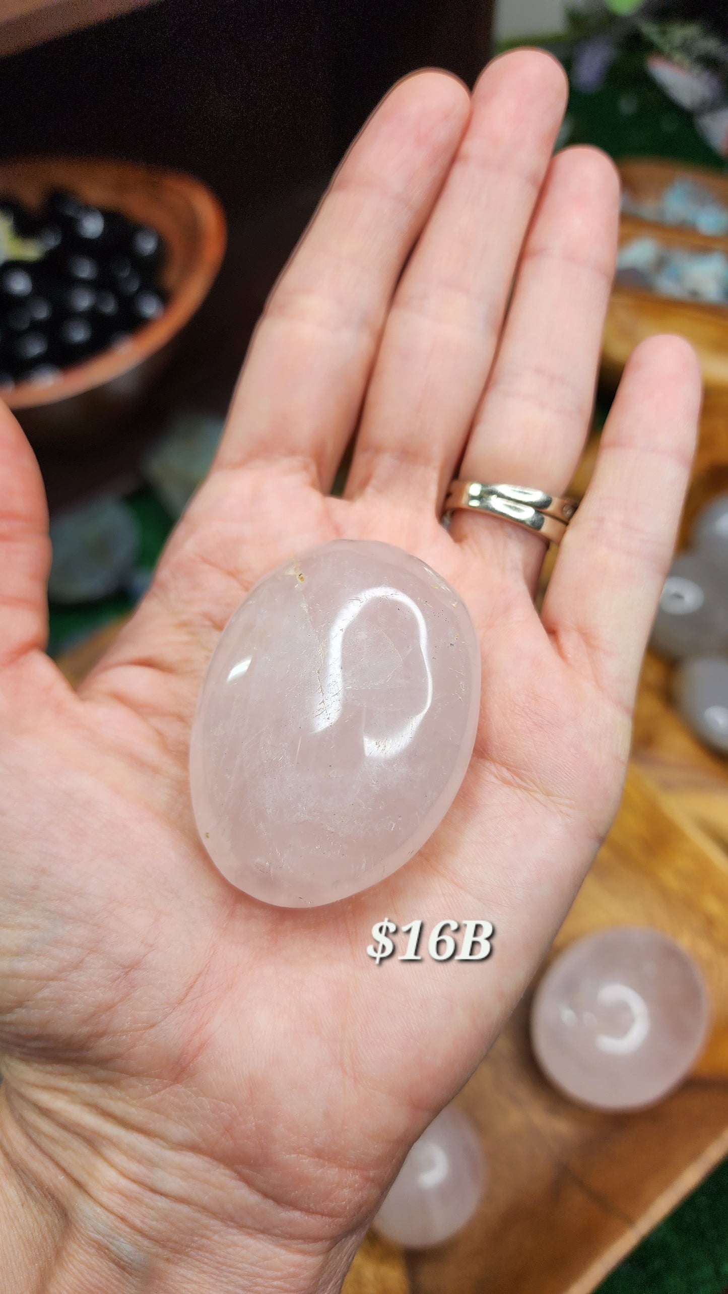 Rose Quartz Palm Stones