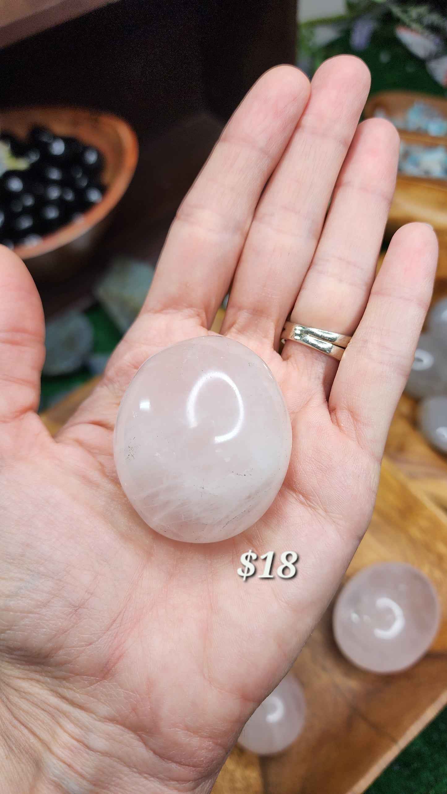 Rose Quartz Palm Stones
