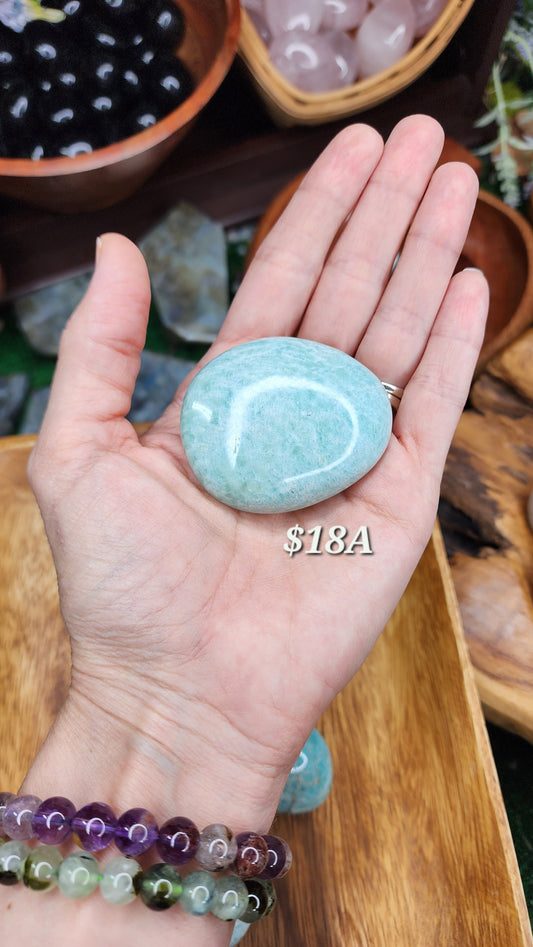 Amazonite Palm Stones 💙