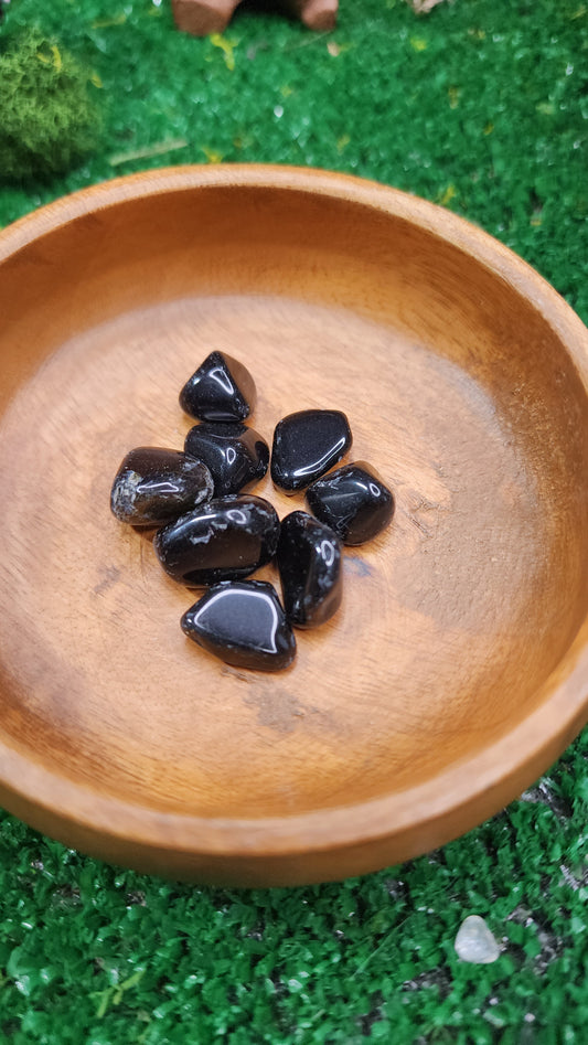 Black Obsidian Tumbles