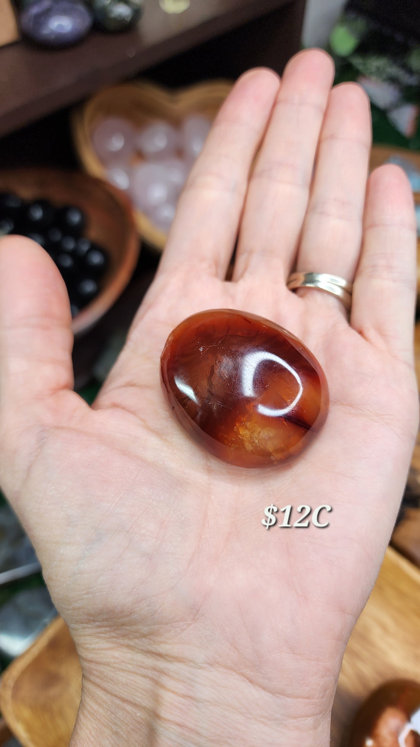 Carnelian Palm Stones 🧡❤️